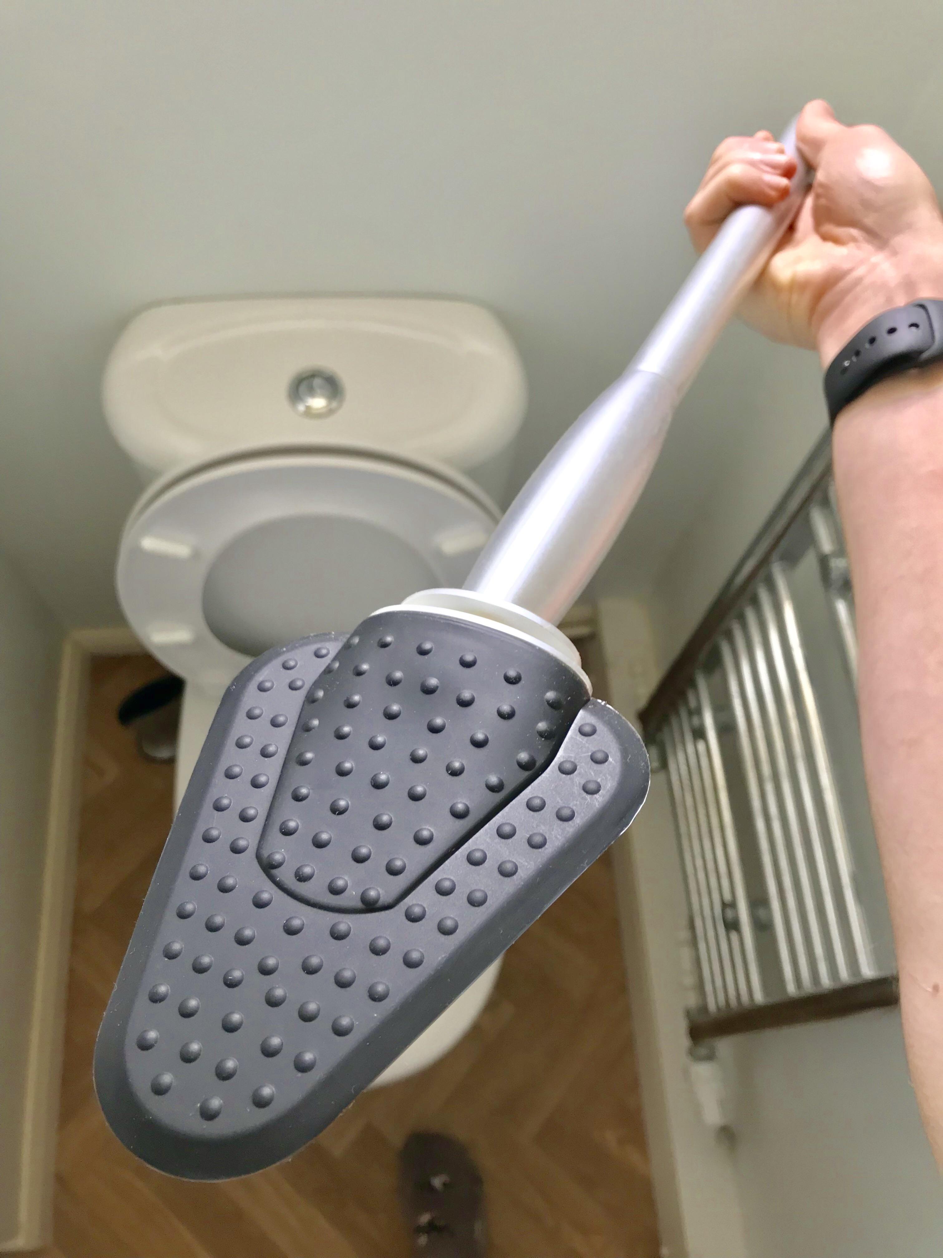 Instead of a brush, my parents have a toilet spear. mildlyinteresting