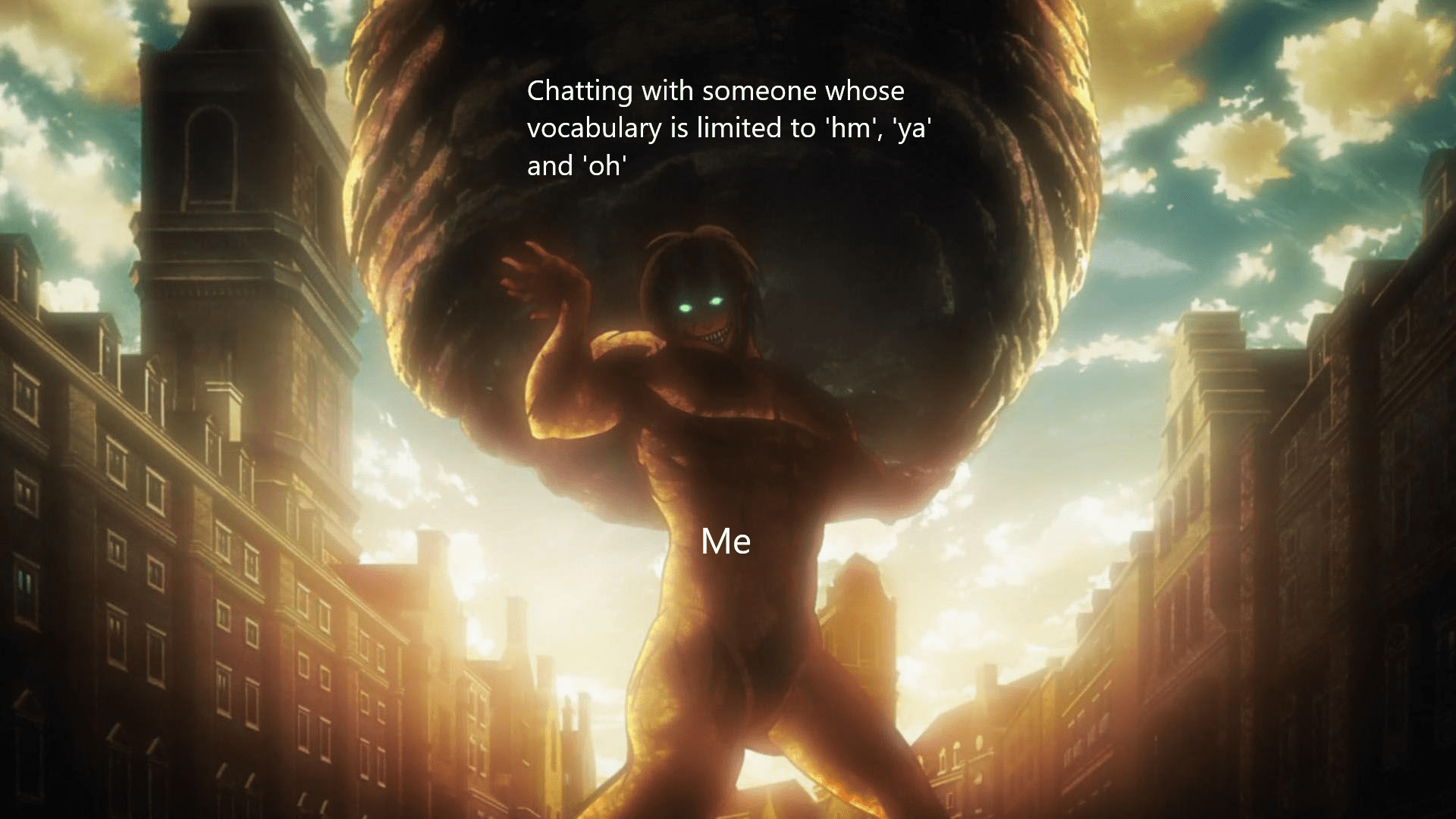 Back hurts from carrying the conversation r/memes