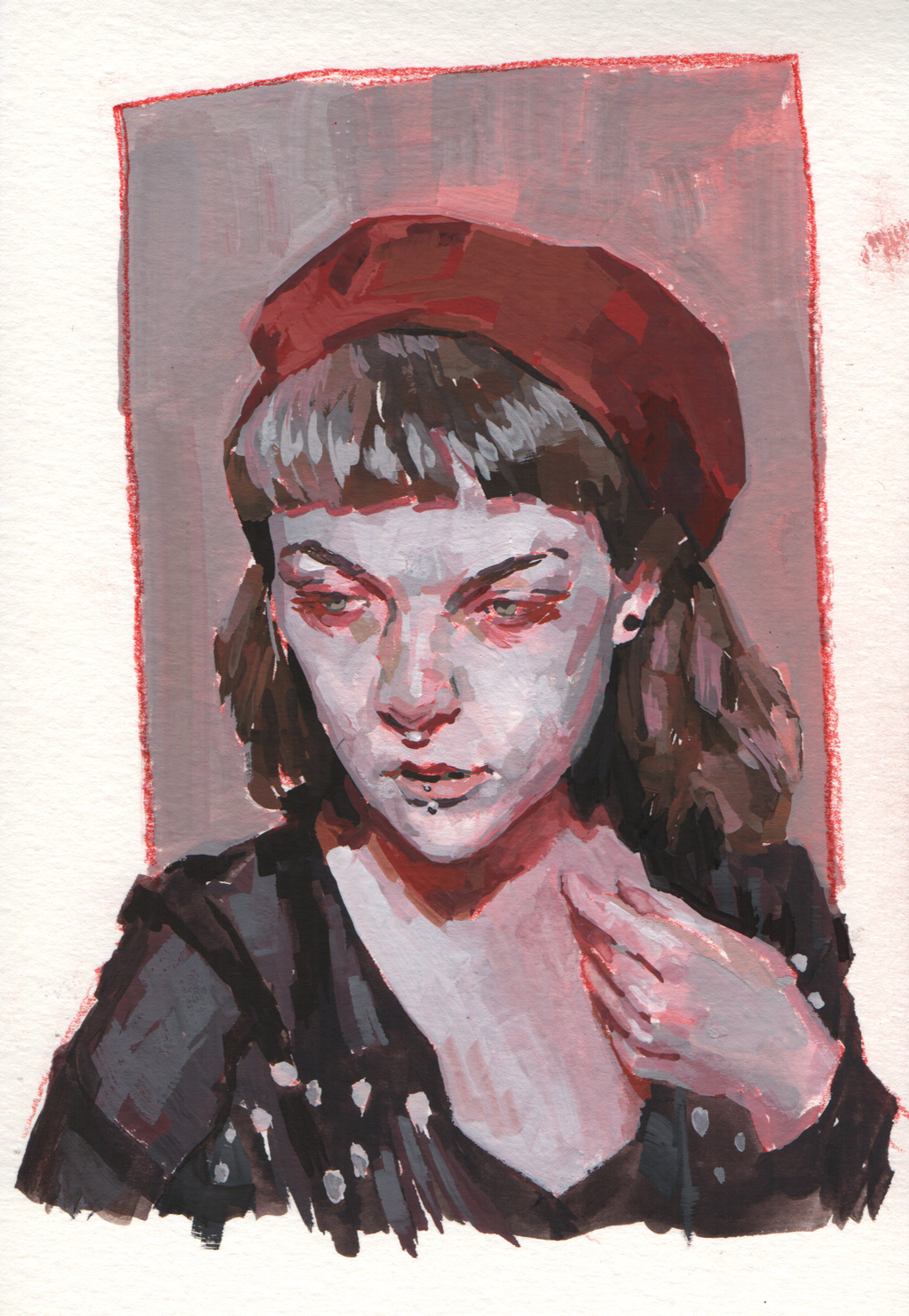 Gouache portrait using Zorn palette r/IDAP