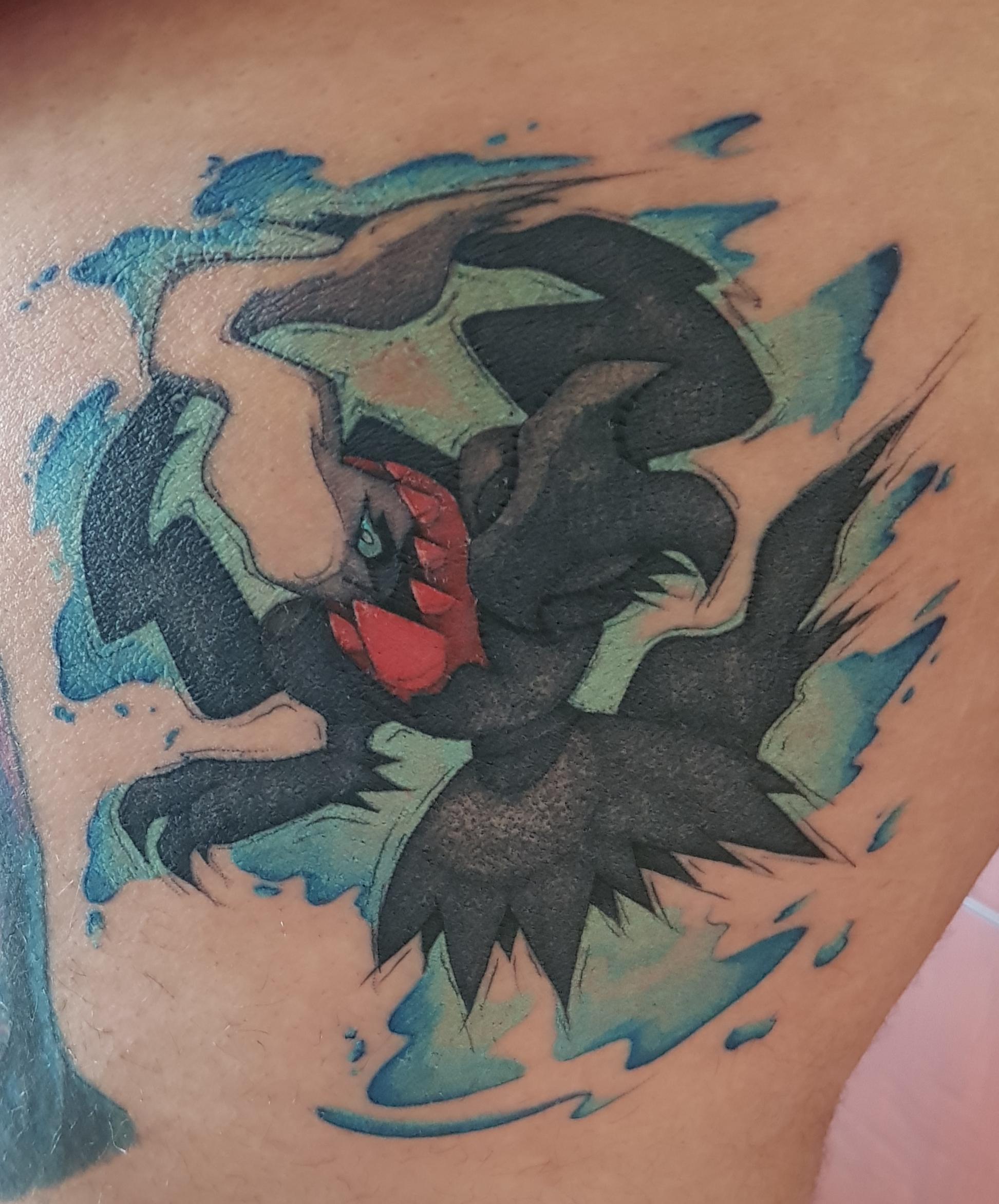 Honestly, I'm just showing off my new Darkrai Tattoo 😍 pokemon