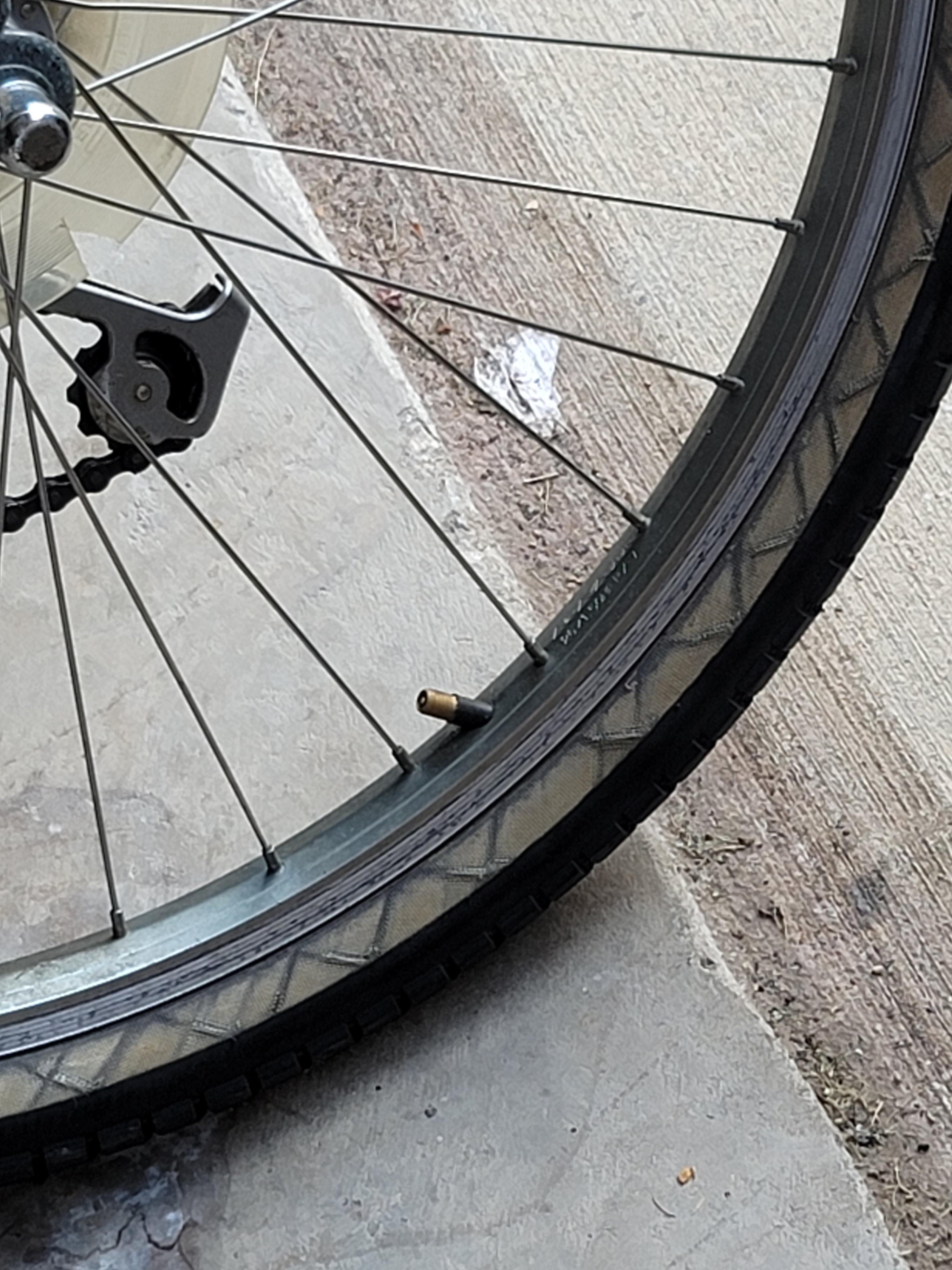 My inner tubes keep shifting like this after Ive aligned them carefully