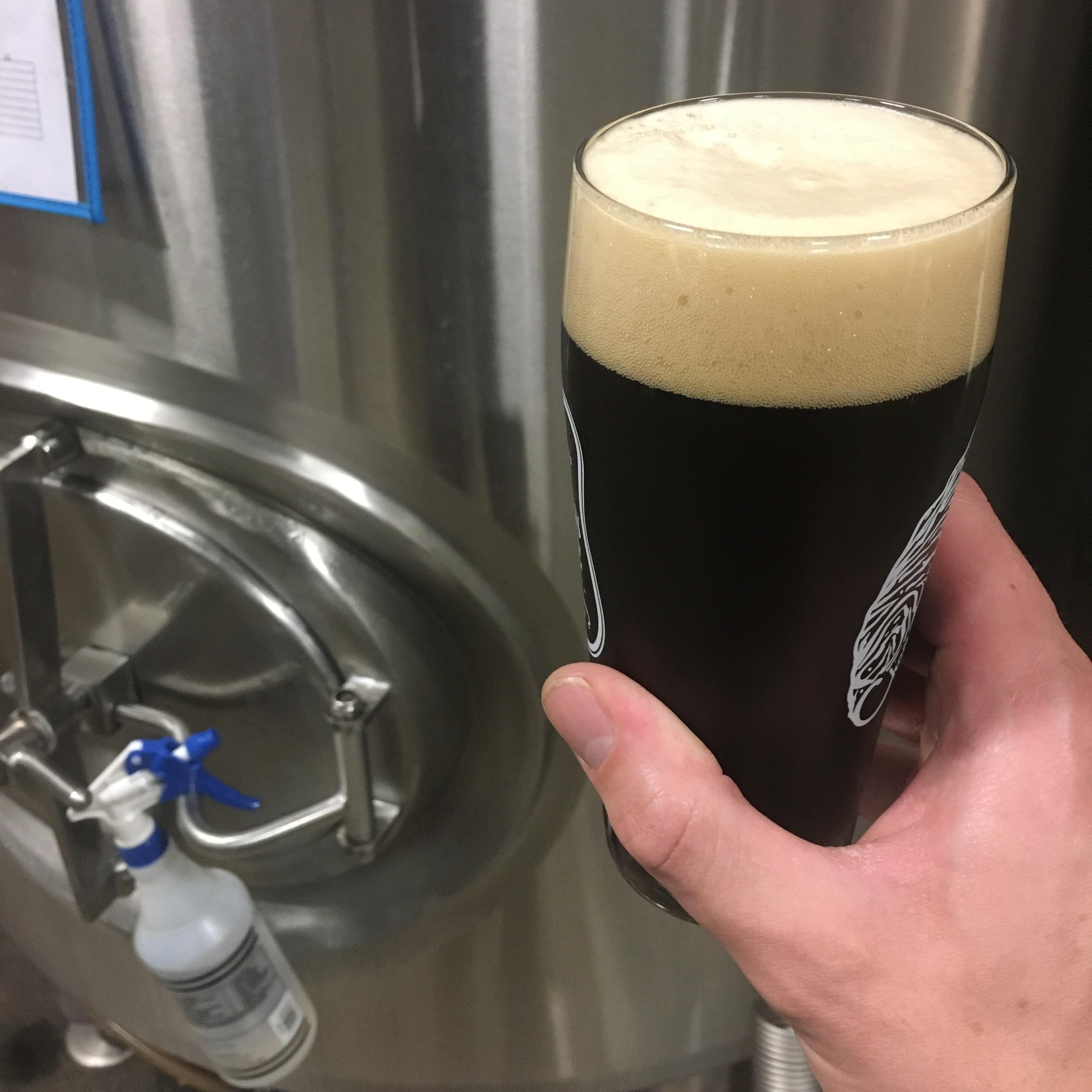 The first pint of Stallion Suite Brown Ale r/ween