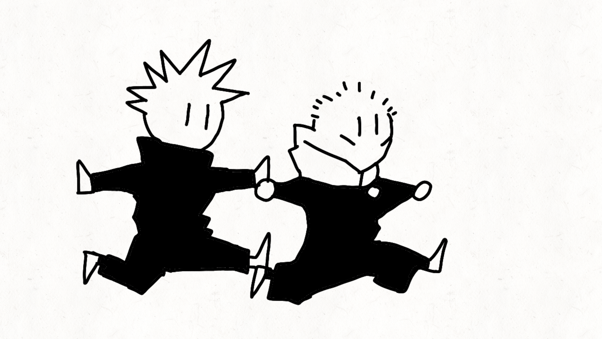 I animated Yuji and Megumi running from the newest chapter r