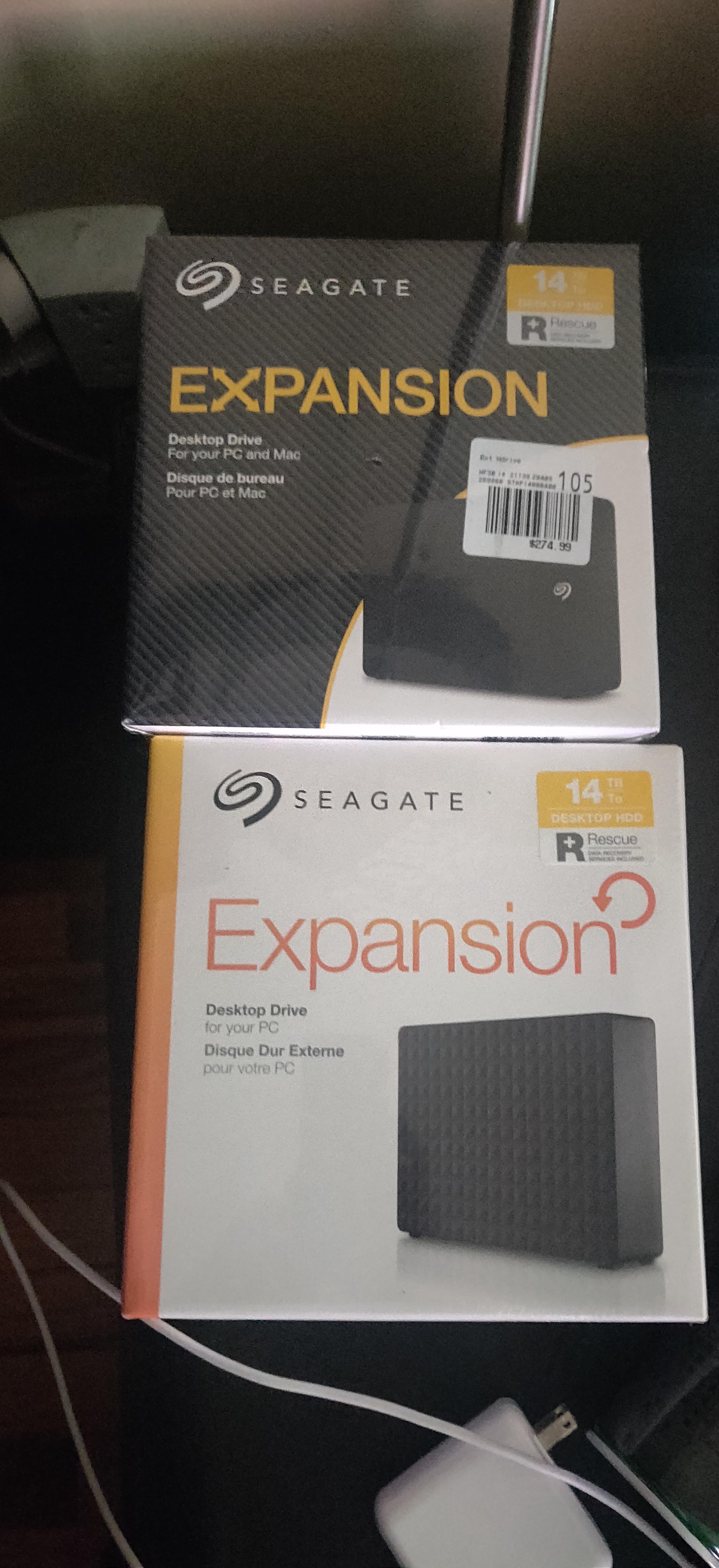 Looking to shuck 2021 version of Seagate 14TB Expansion Drive. Has a