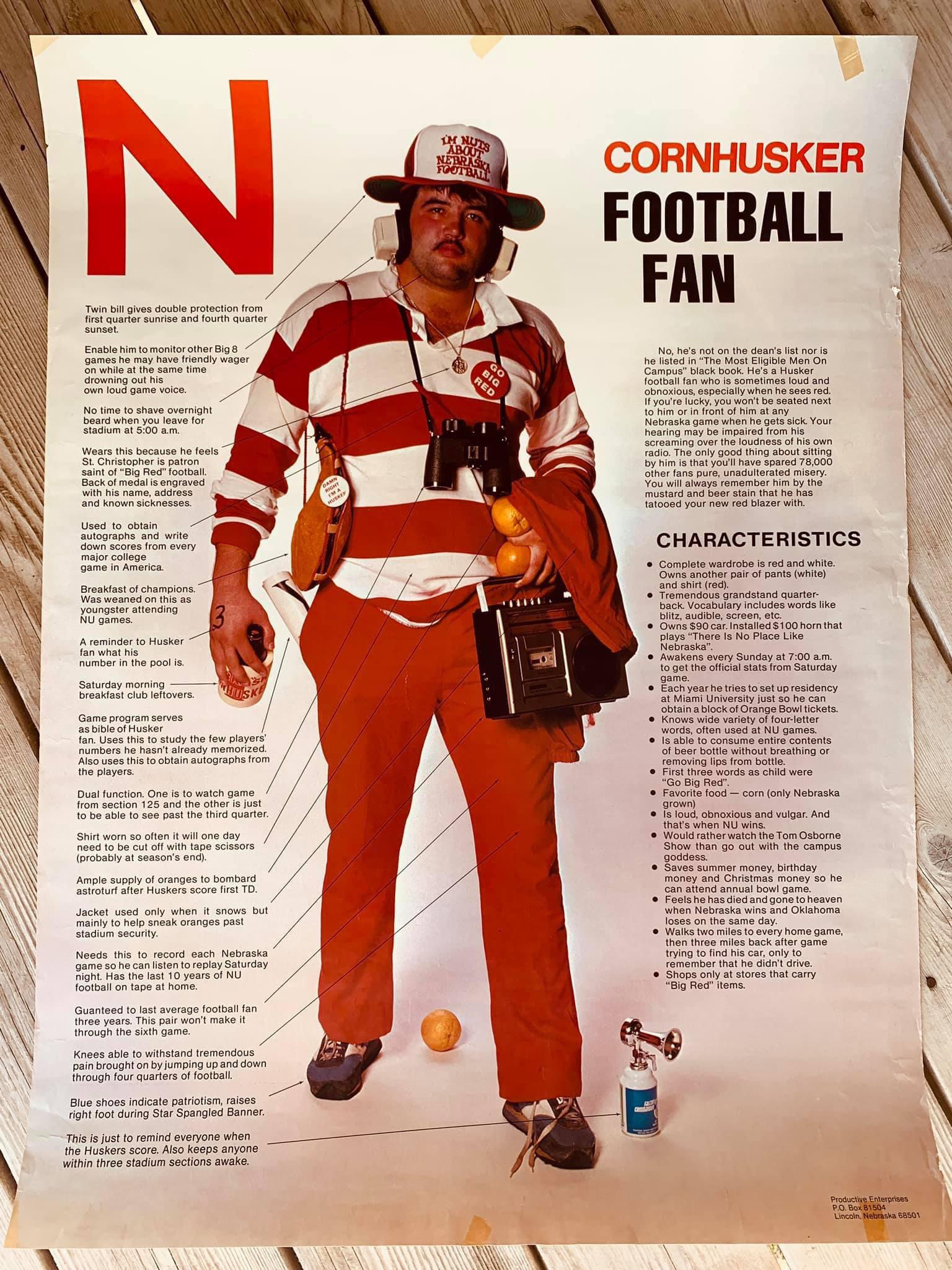 The ultimate Husker fan (old school poster) : r/Huskers