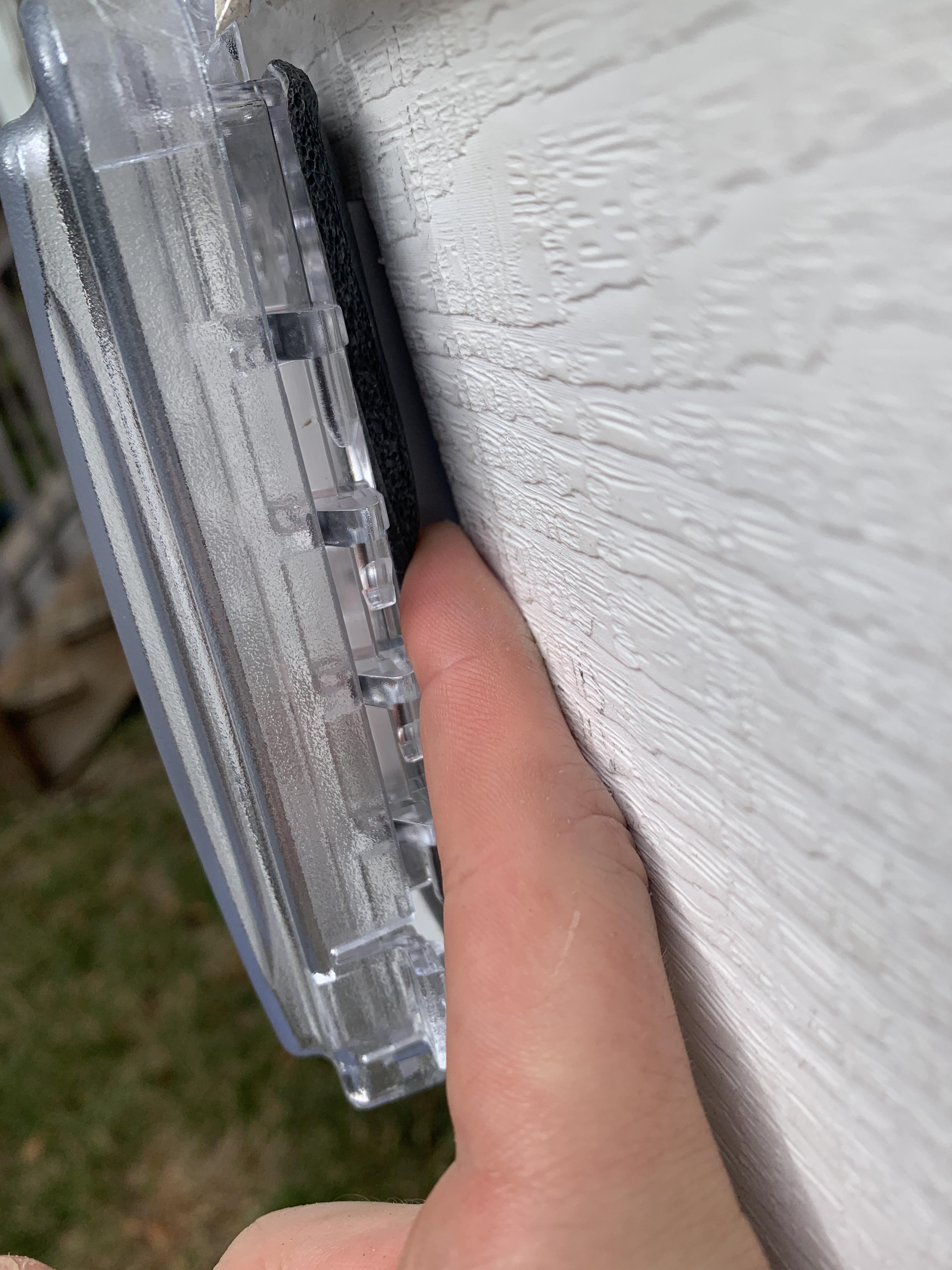 Do I need to seal/caulk this space around an external outlet? r