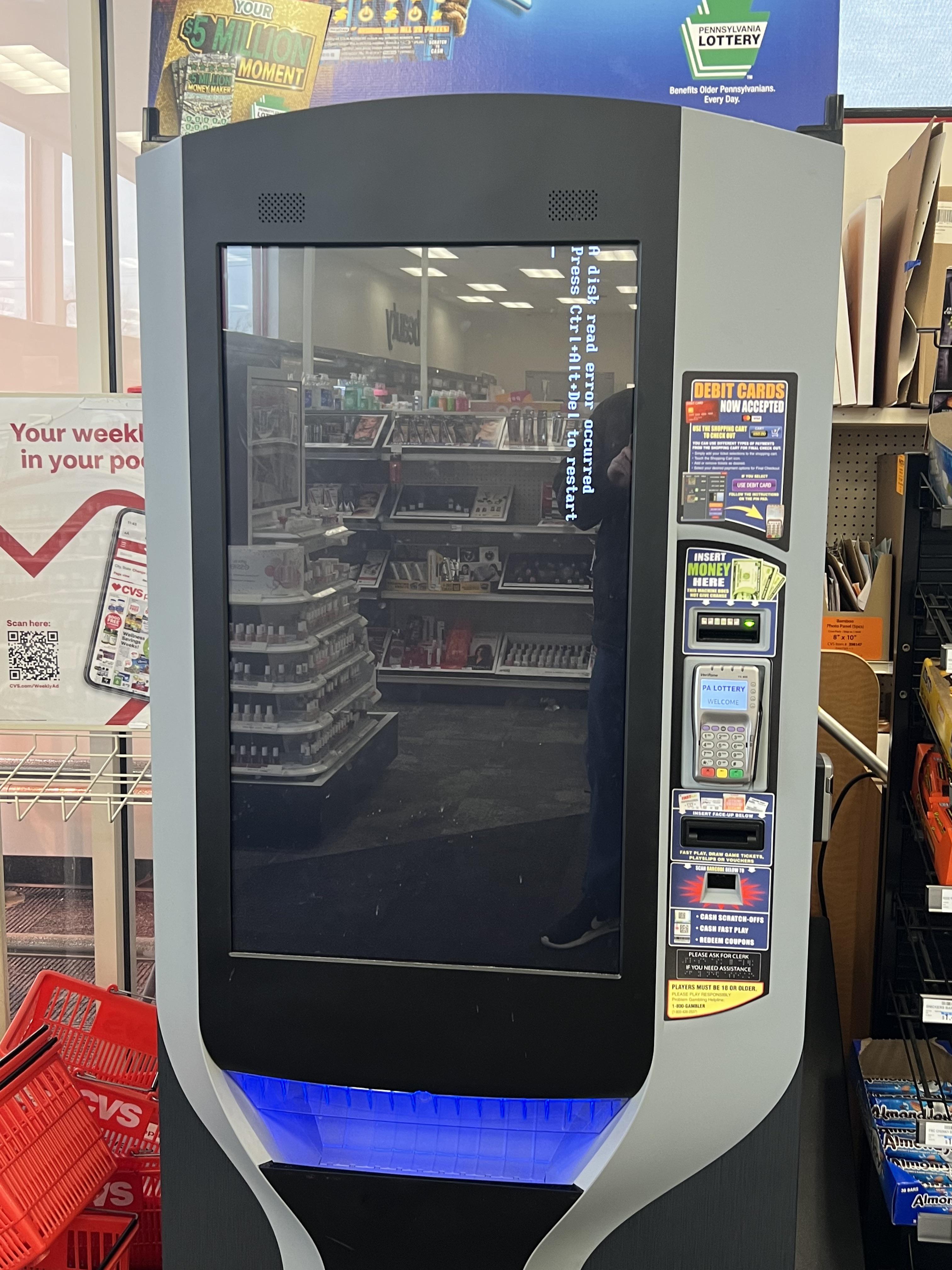 PA lottery machine at CVS r/PBSOD
