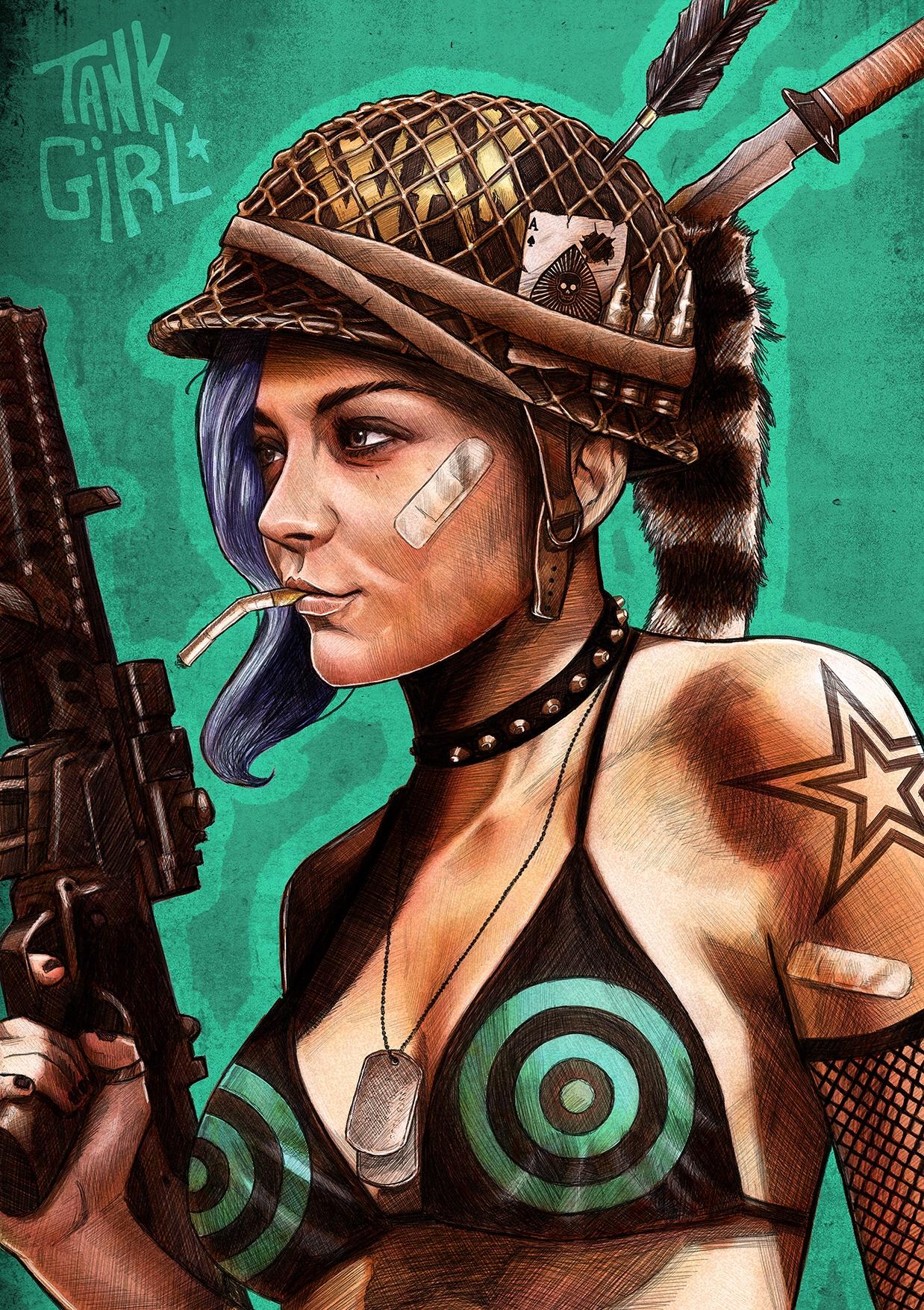 Natalie Dormer as Tank Girl (fan art) by Dustin Goebel r/NatalieDormer
