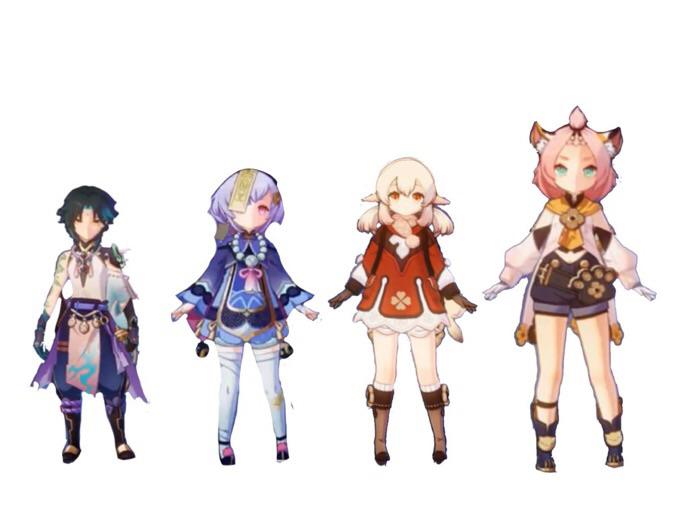 shortest genshin characters! Genshin_Memepact