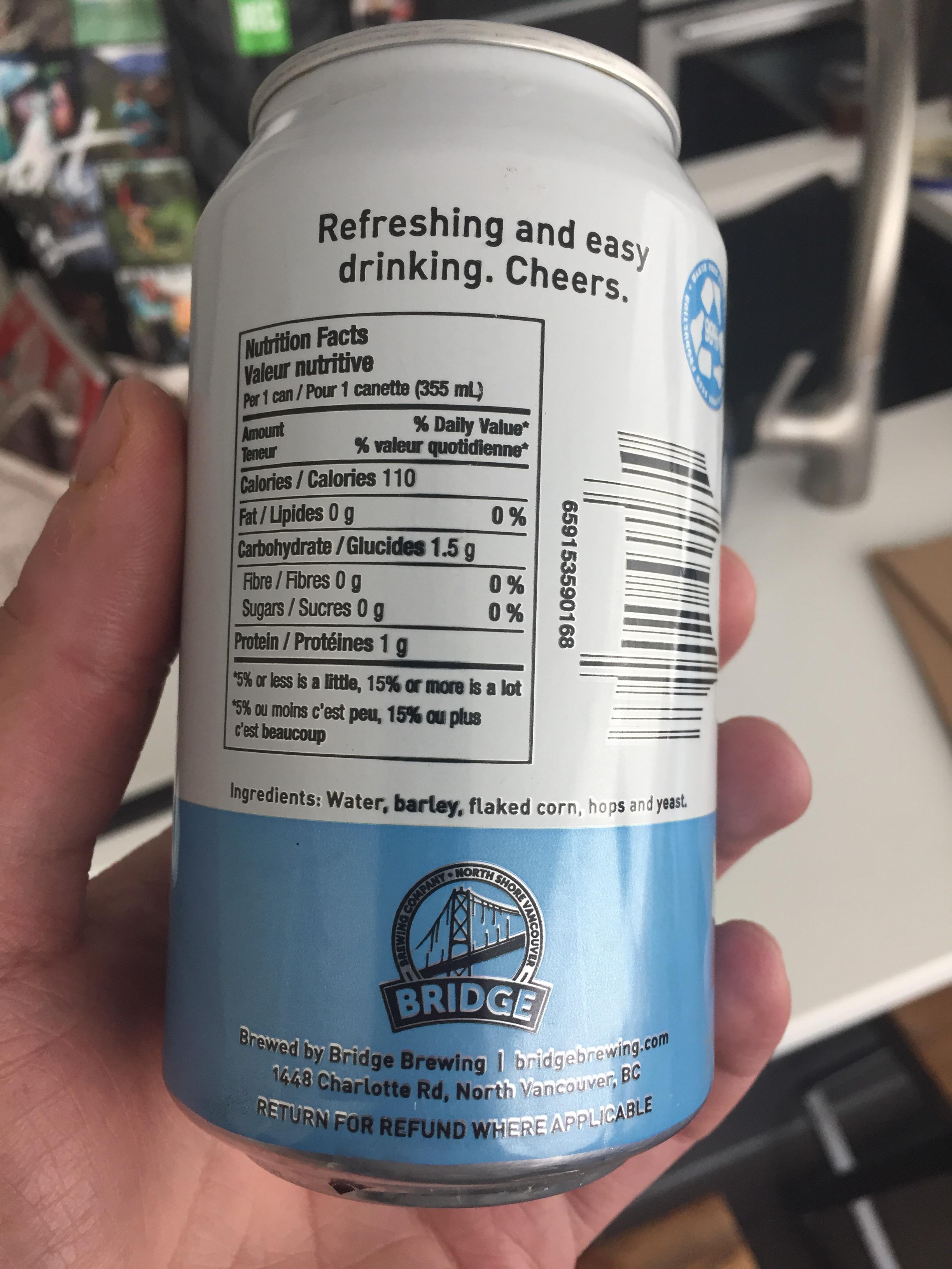 For anyone doing Keto I’ve found a local low carb beer! r/vancouver