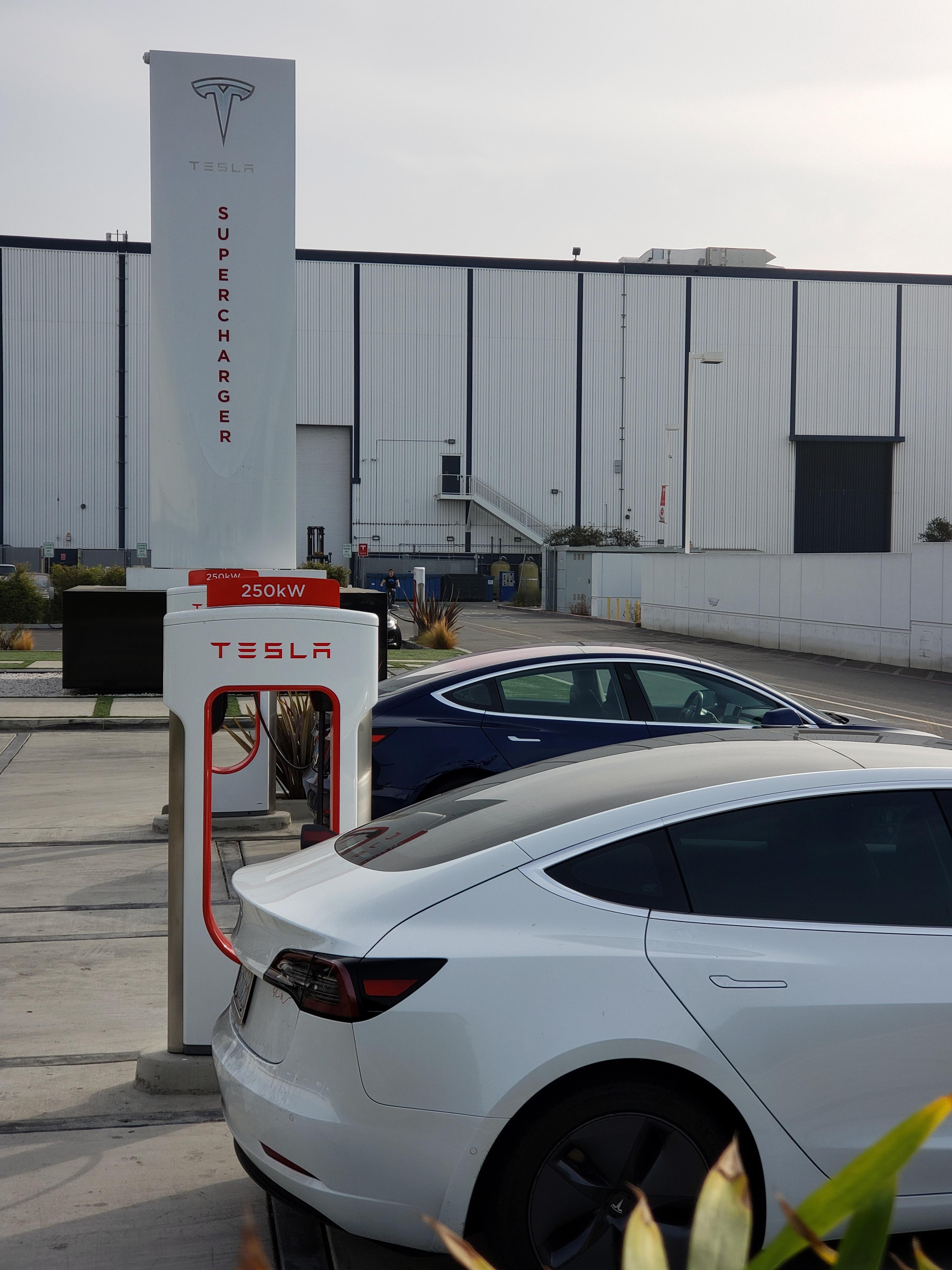 What a beautiful day to charge at the very first V3 250 kW supercharger