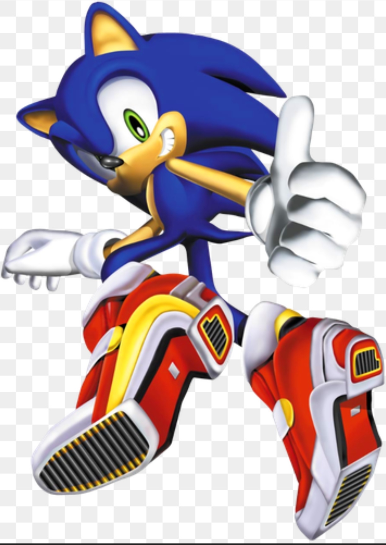 Some of y'all think dreamcast Sonic is modern Sonic. He is not. This is dreamcast Sonic from SA2