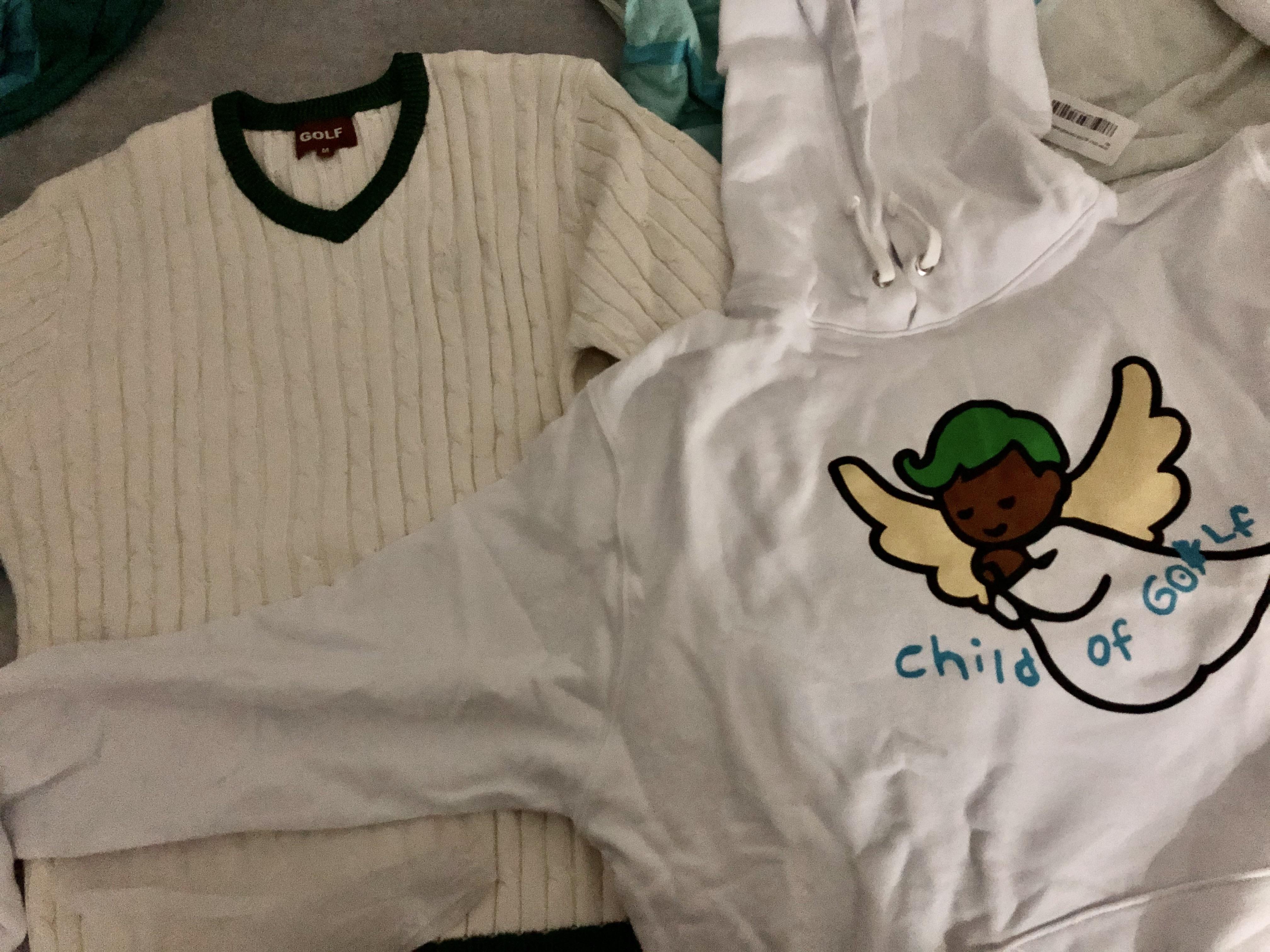 [WTS / WTT] Child of Golf Hoodie / Glitter Contrast Sweater (Size M