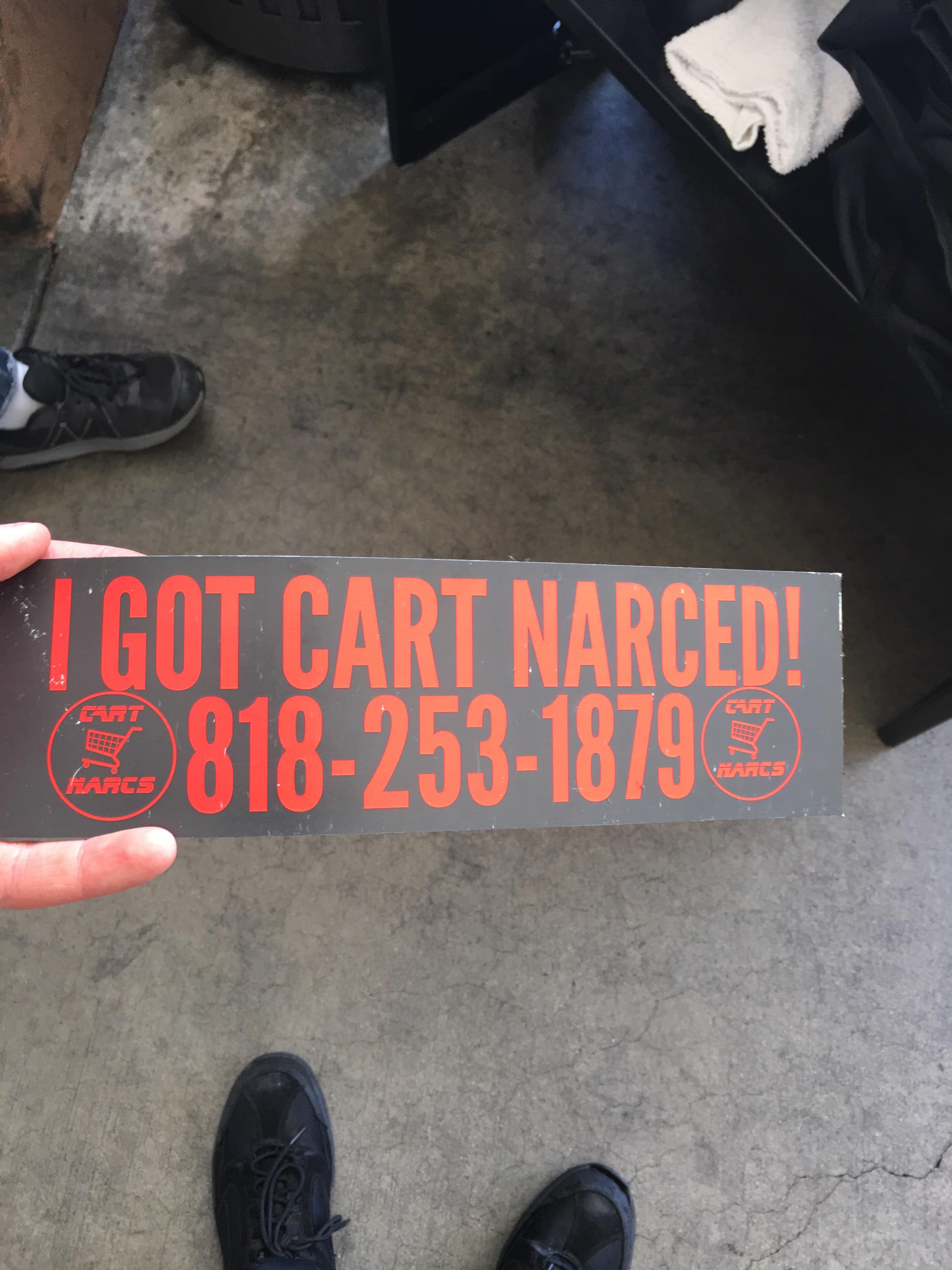 The Cart Narc showed to my grocery store! Hell Yeah!! r/pics