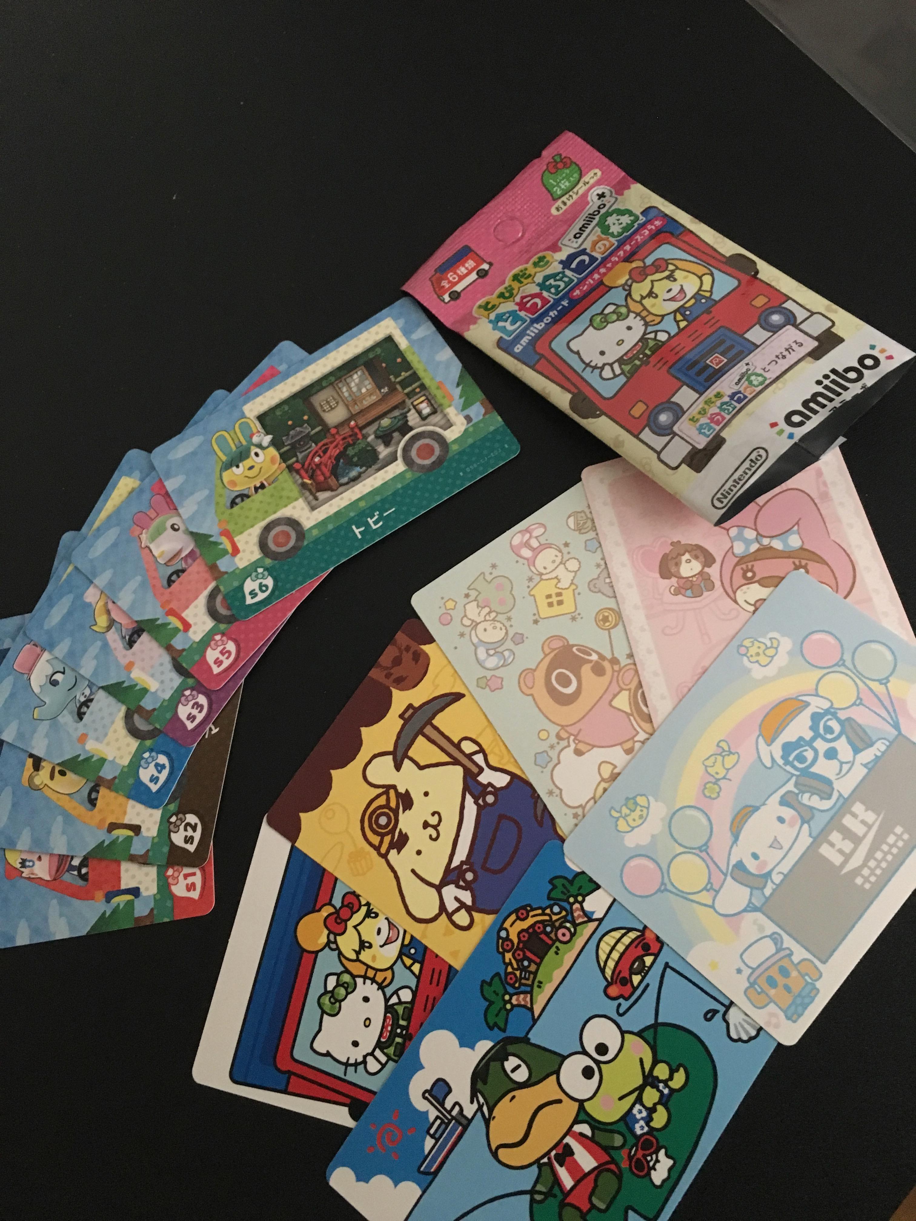 I was finally able to get some sanrio amiibo cards! I'm really happy