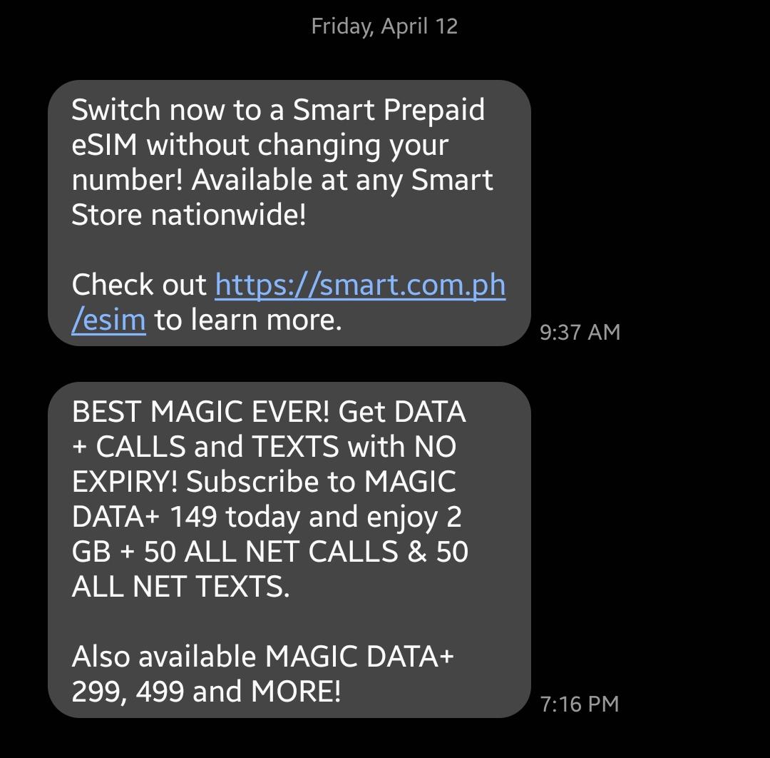 You can now convert your physical sim to eSIM at SMART now available