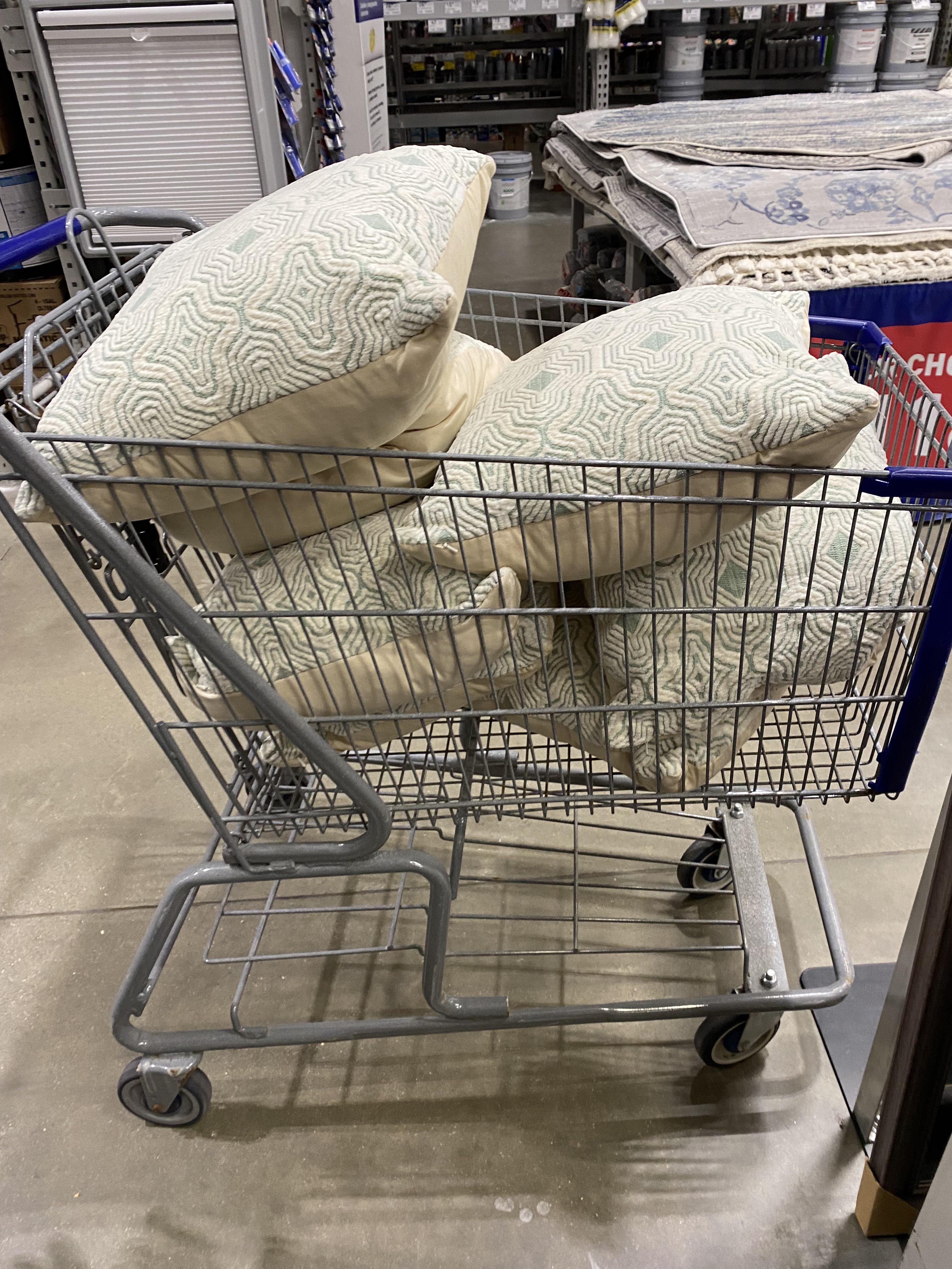 Someone returned seven pillows today. I have room on the shelf for one more. Who commits to