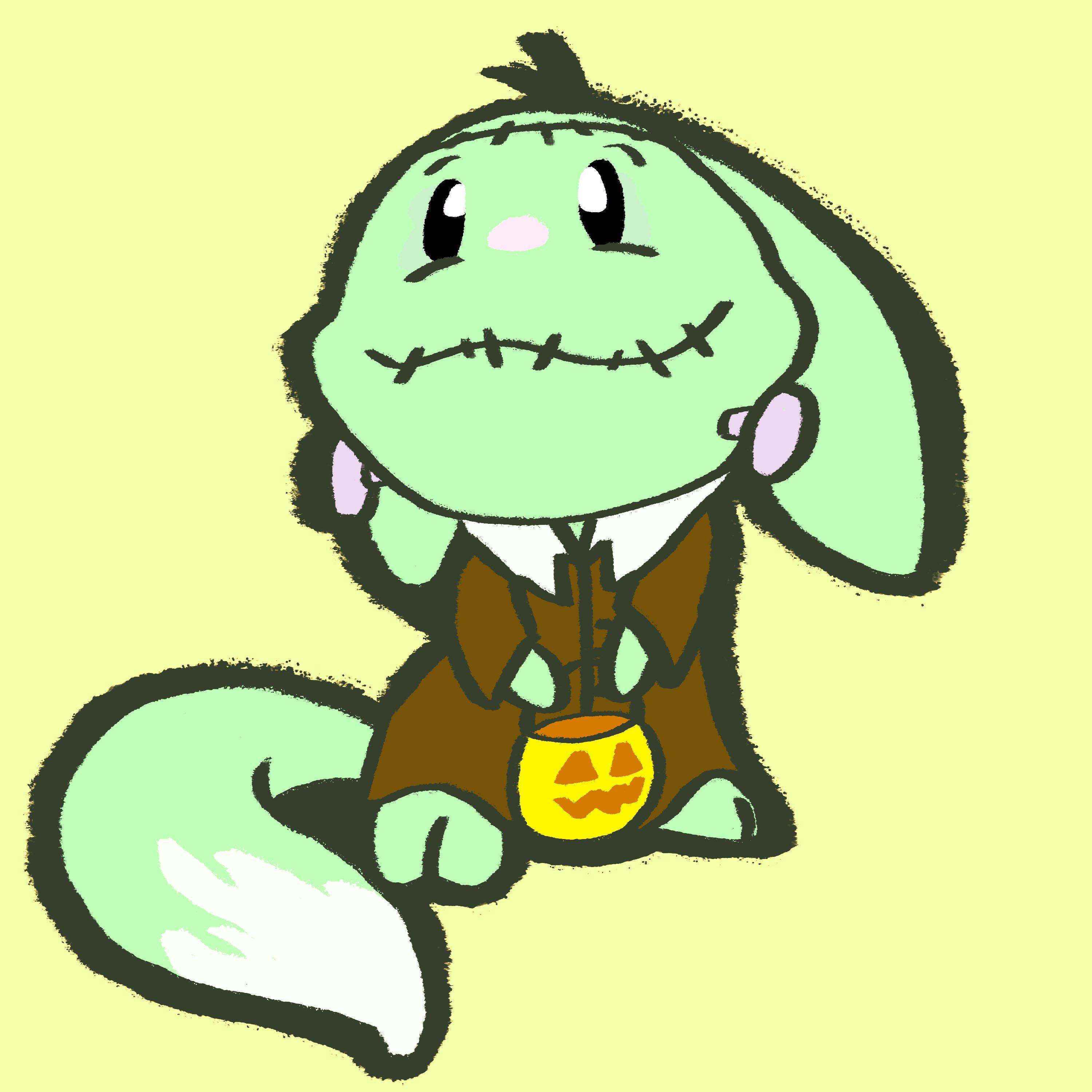 Drawing Halloween Neopets all October! Day 23 is a Kacheek r/neopets