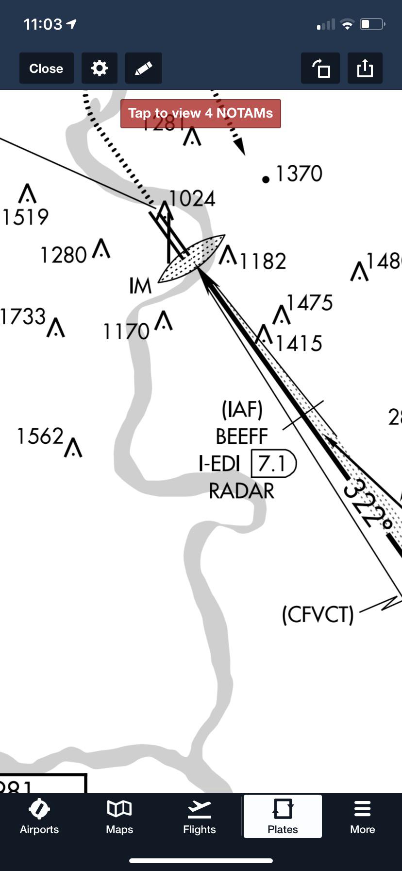 Why is RADAR under this fix? flying