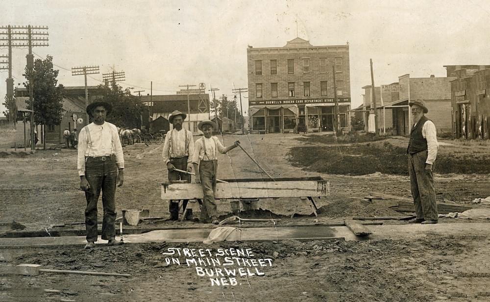 Street scene, March 30th, 1912, Burwell r/NebraskaHistory