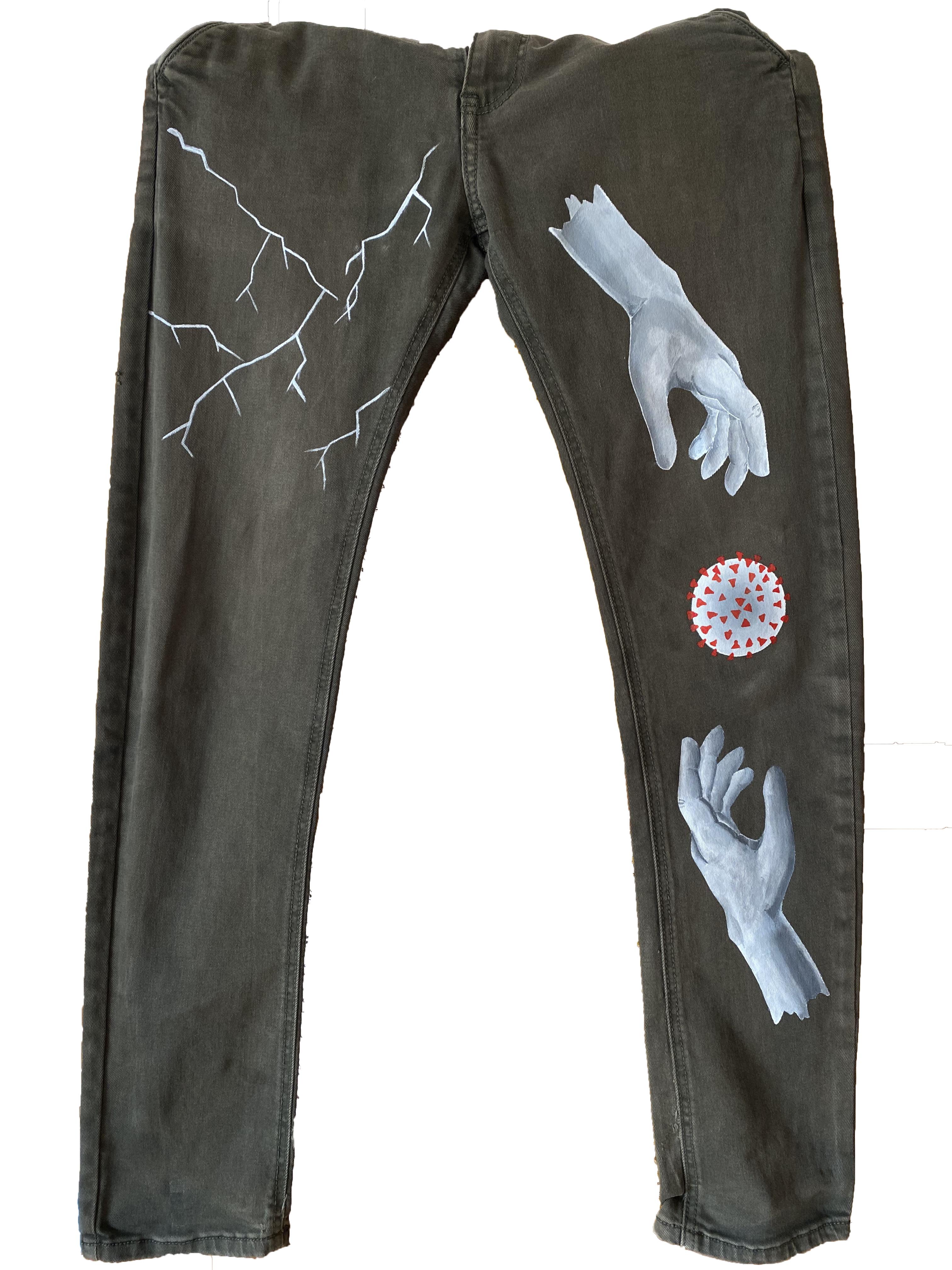 [ART] hand painted pants r/streetwear