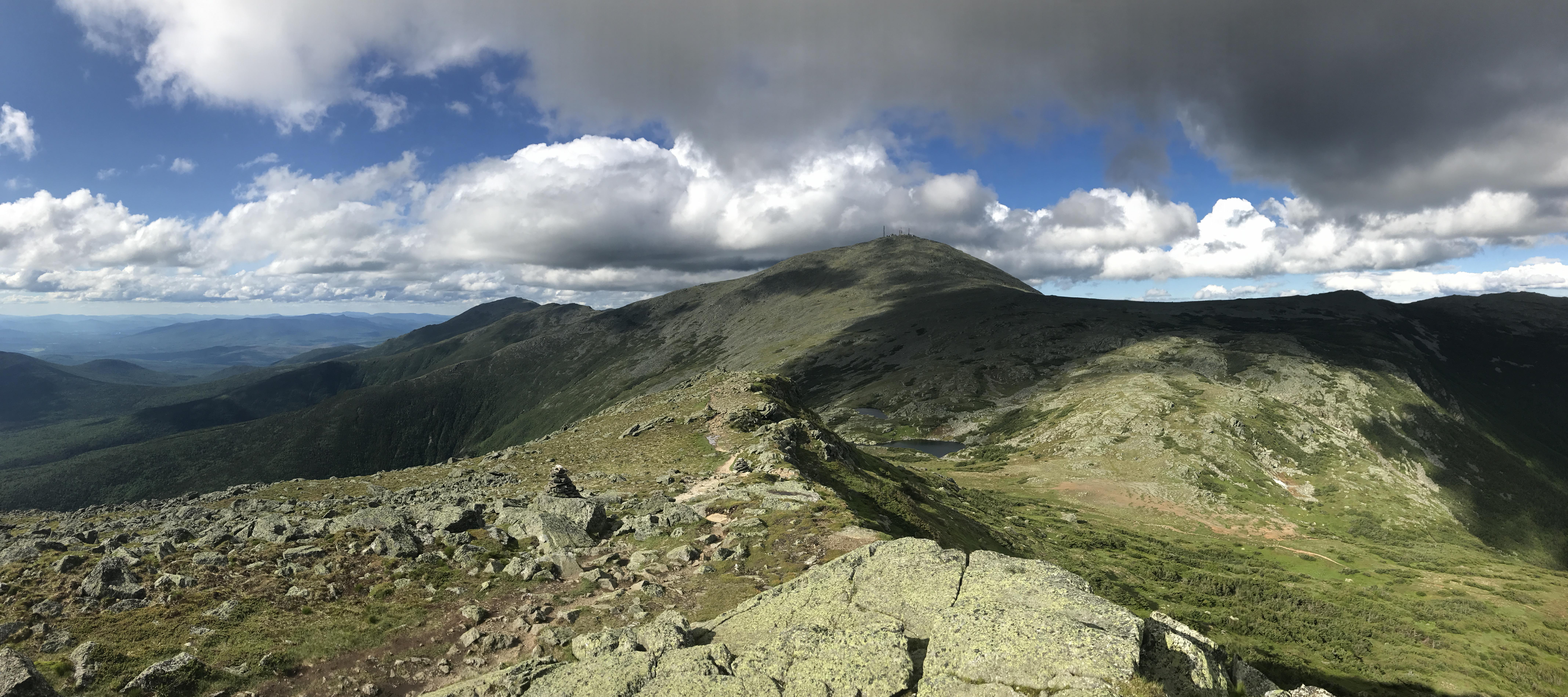 Mount Washington, New Hampshire, from Mount Monroe with Lakes of the
