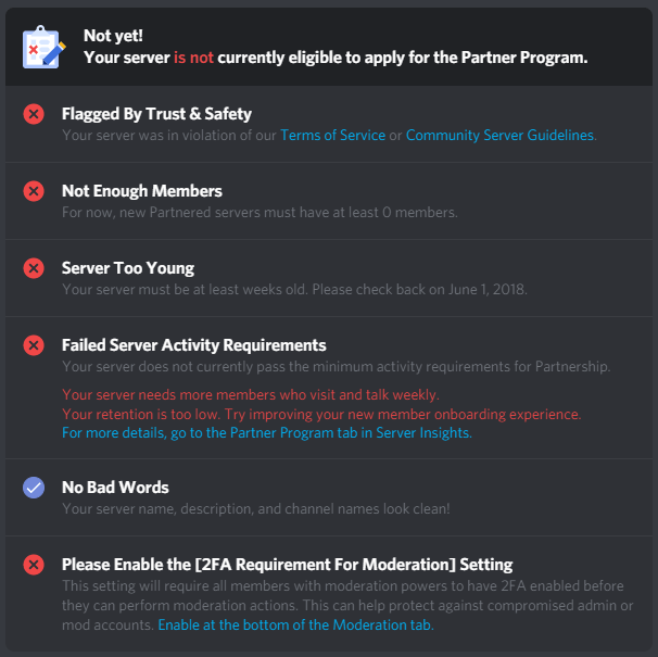 We might not be weeks old, but at least we don't have any bad words