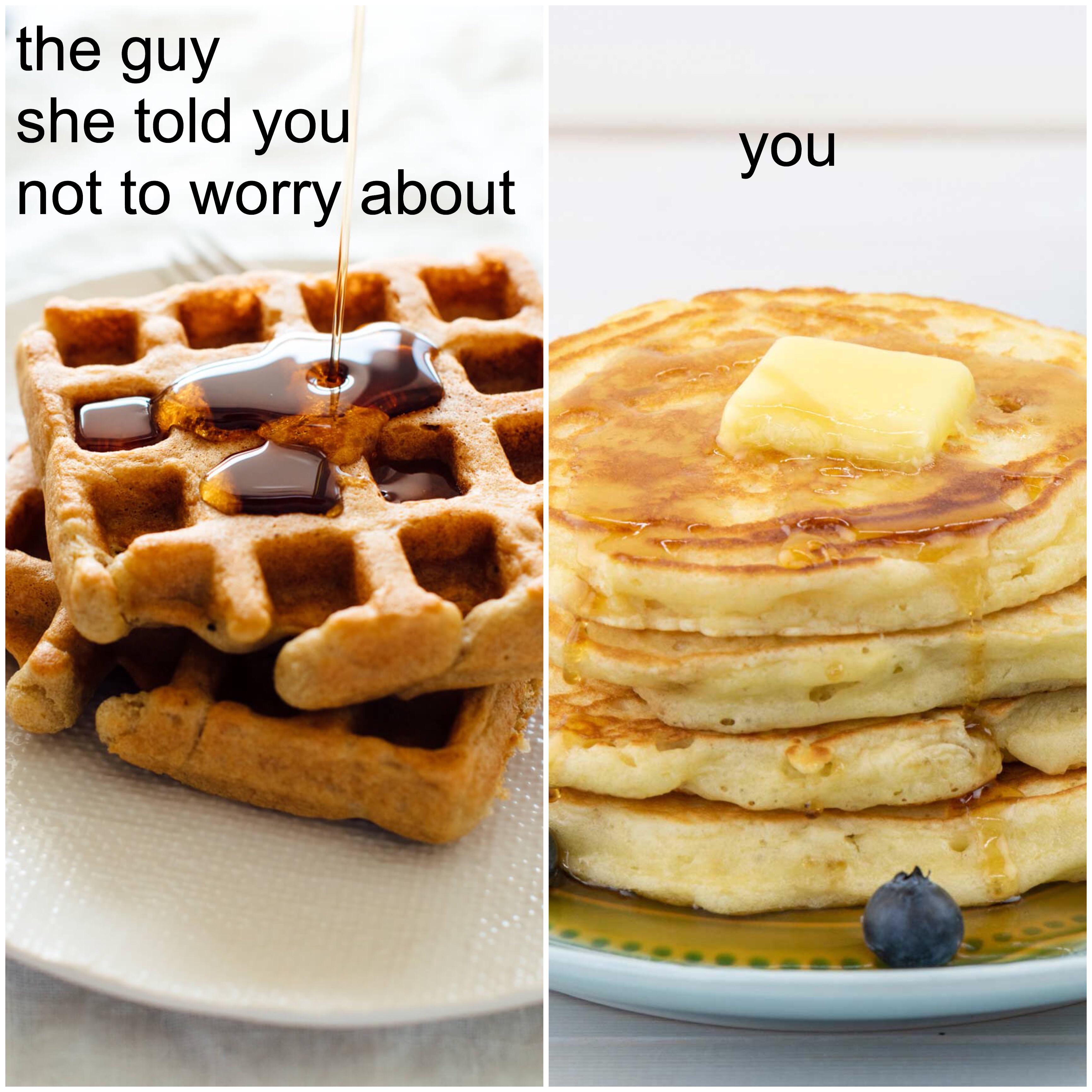 waffles are just pancakes with abs r/memes