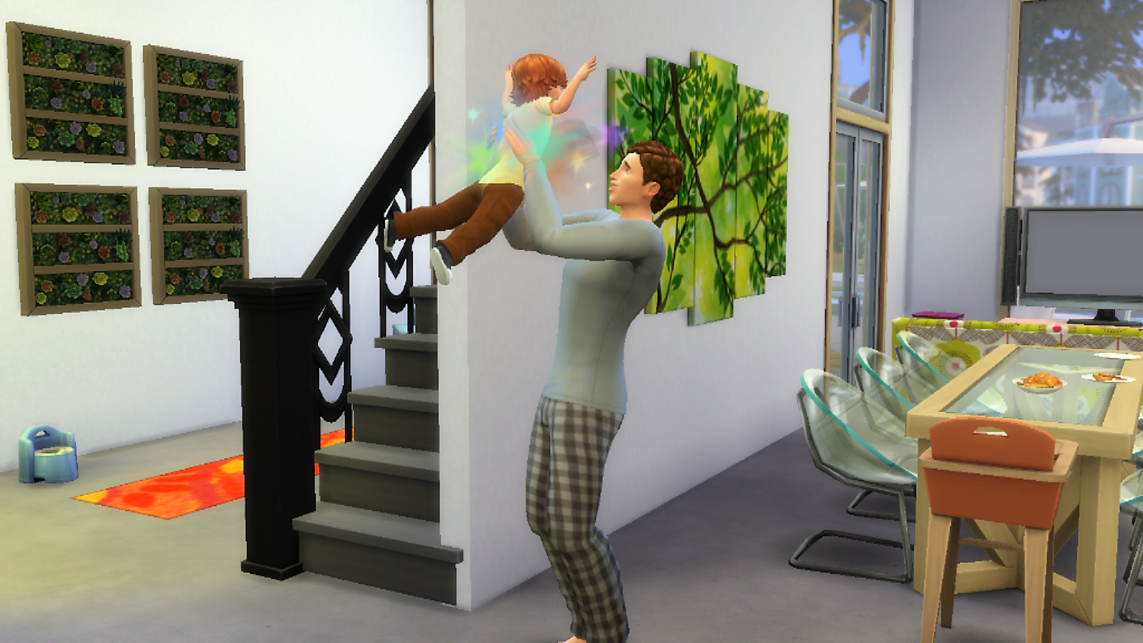 My two male sims are totally in love with their son ) r/thesims