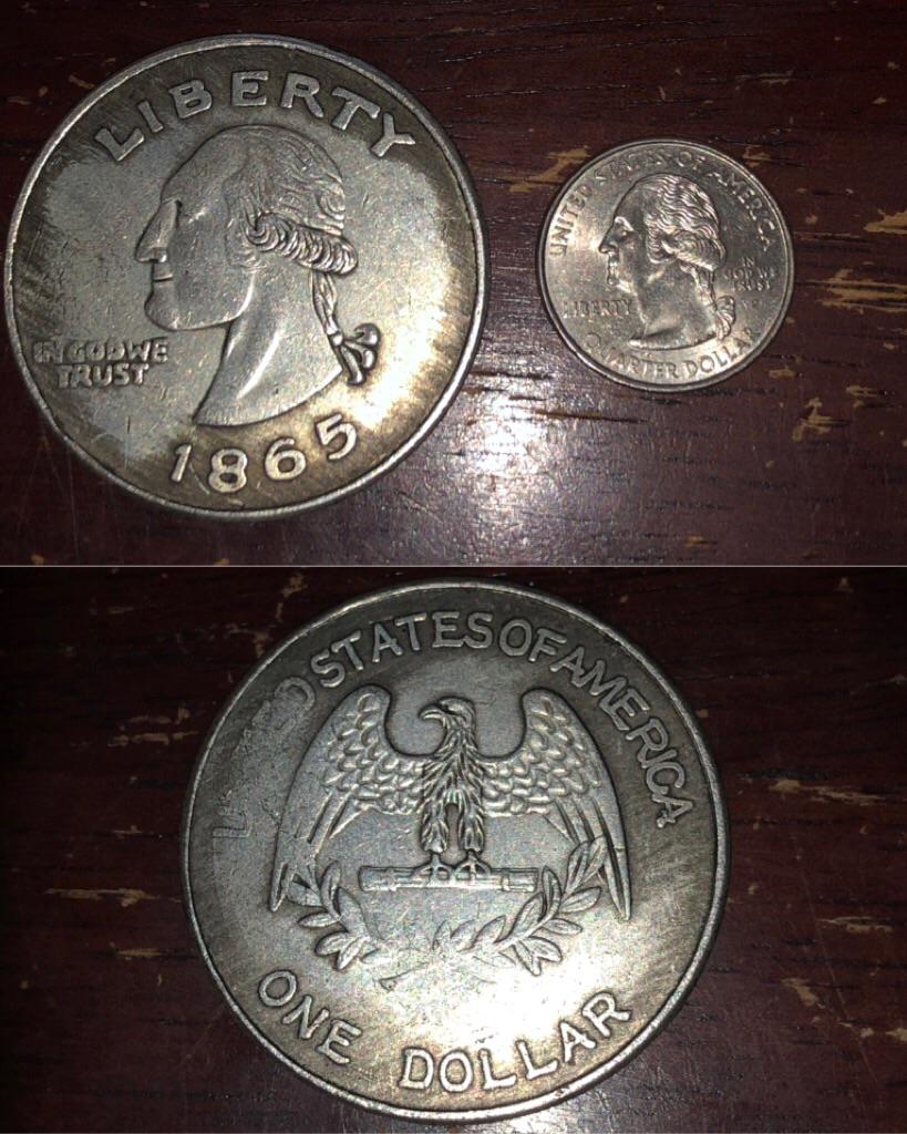 Found this ‘vintage’ silver dollar on eBay, it was so bad I had to buy