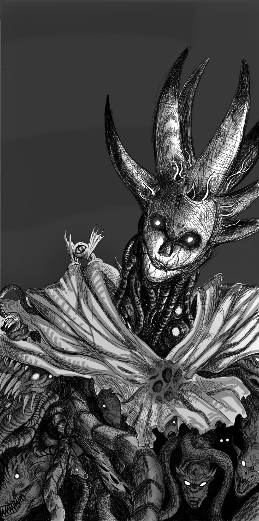 Monster king Orochi and little Gyoro OnePunchMan