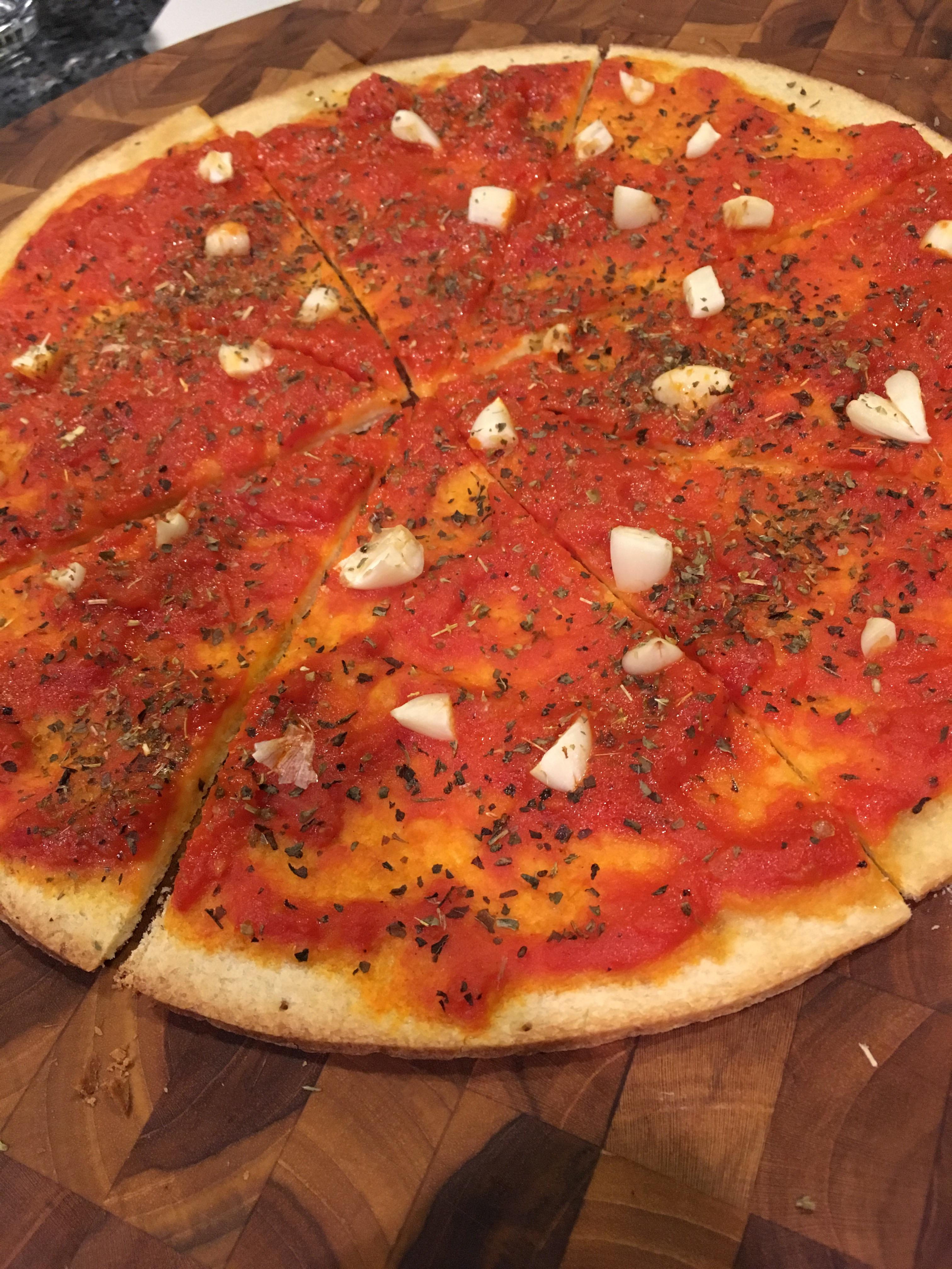 Shitty marinara pizza r/ShittyVeganFoodPorn