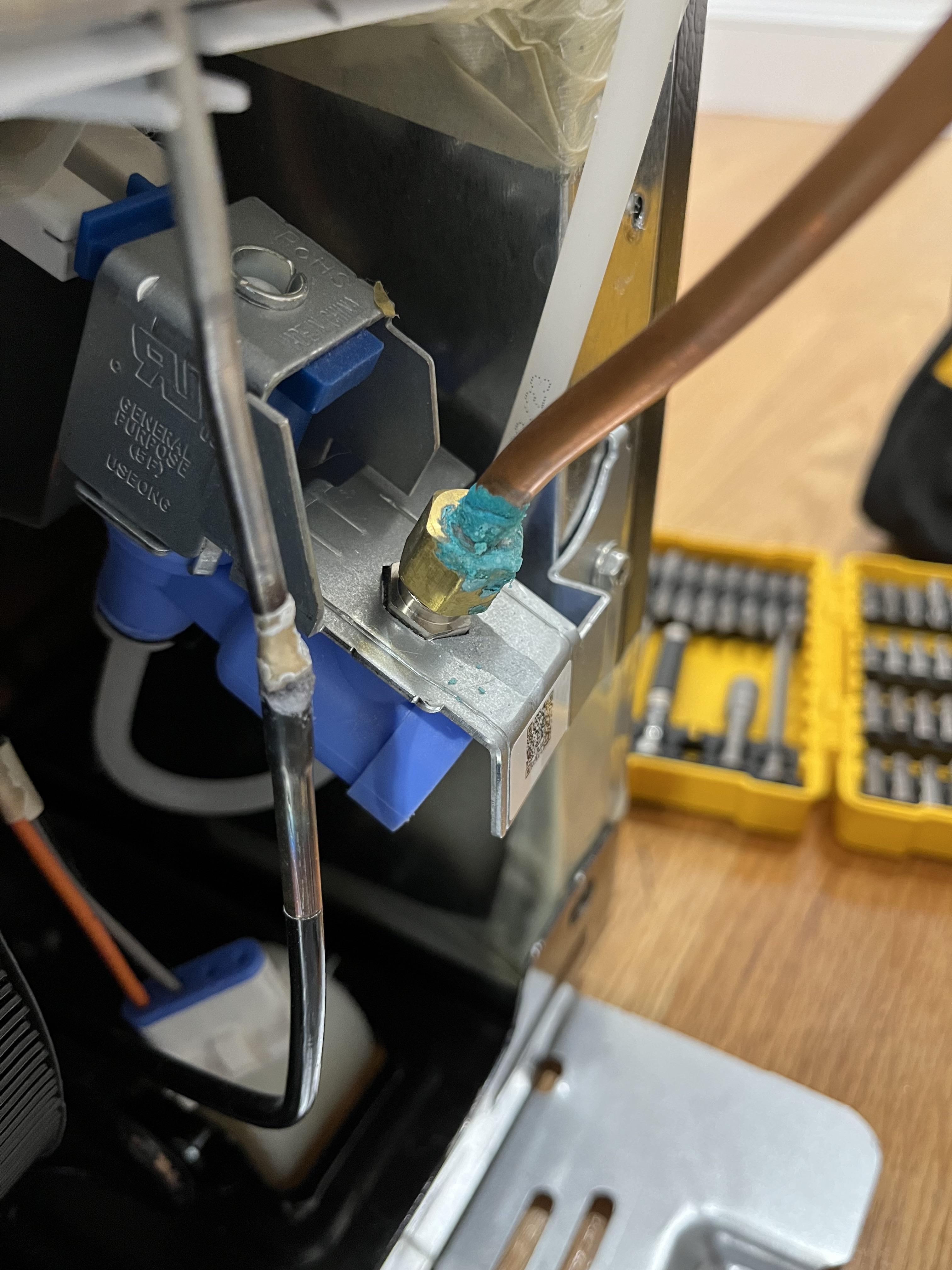 How concerned should I be about this (water to refrigerator)? r/Plumbing