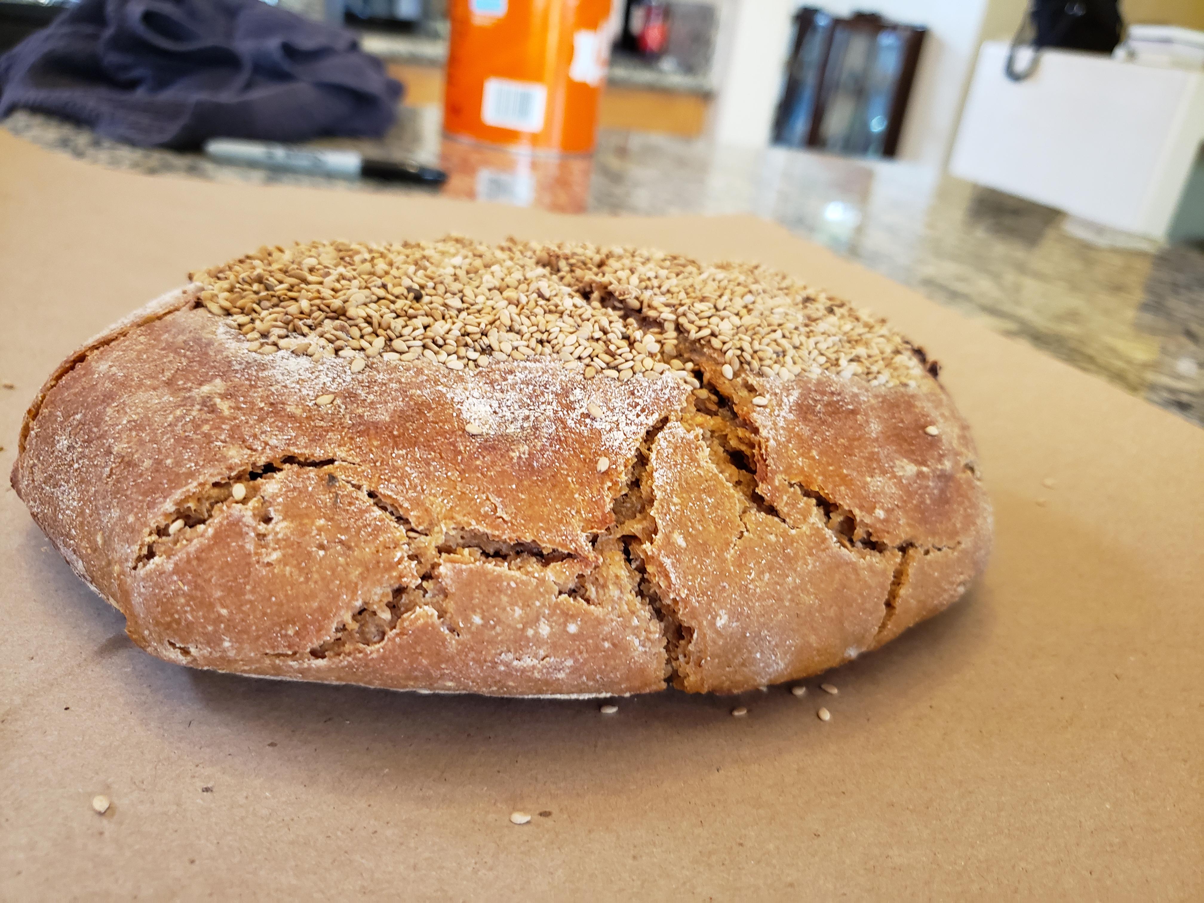 Einkorn & Barley w/Honey Dates and Sesame From 2600 year old starter
