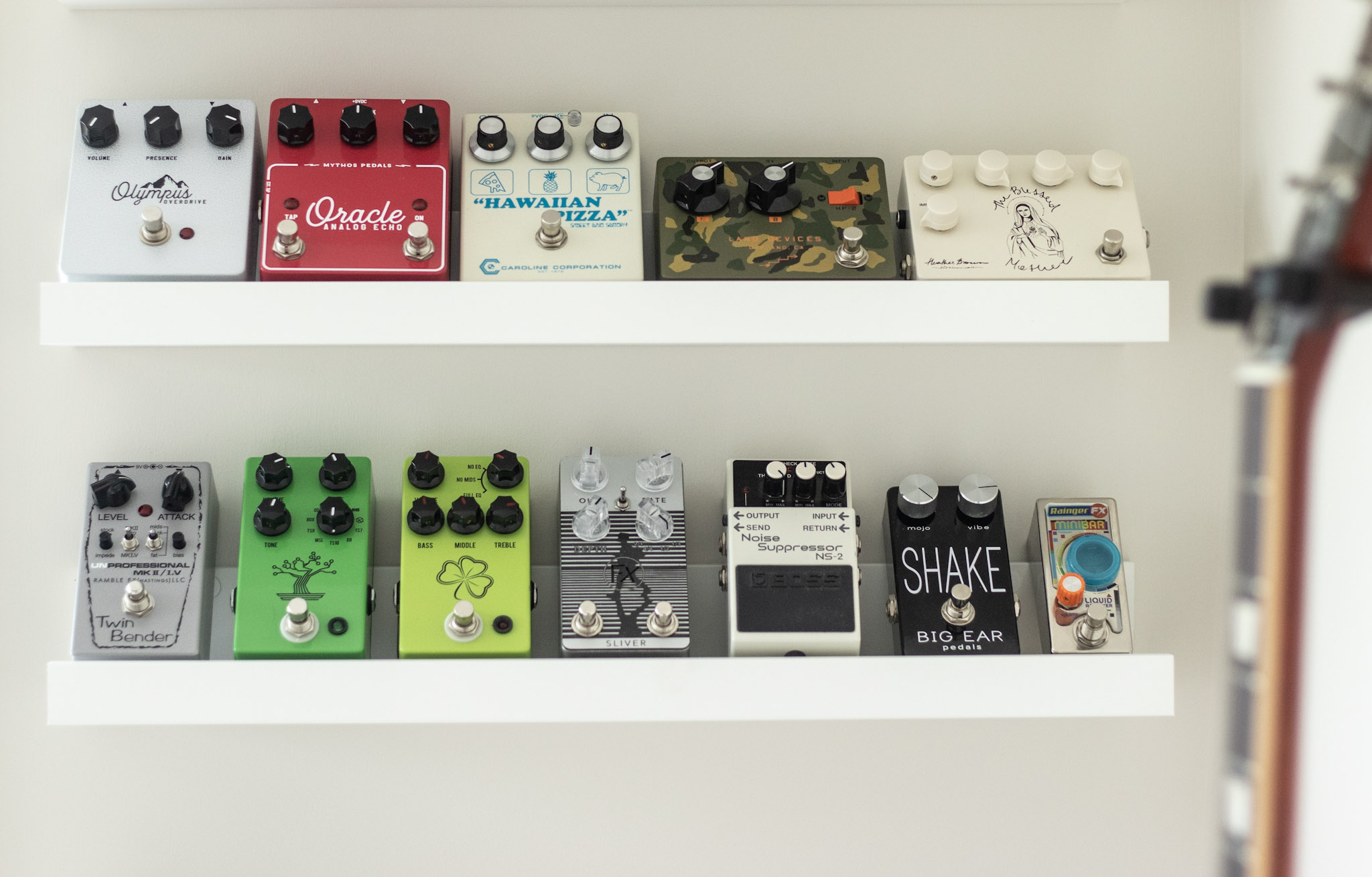 How does Everyone Display their Pedals when they're not on their