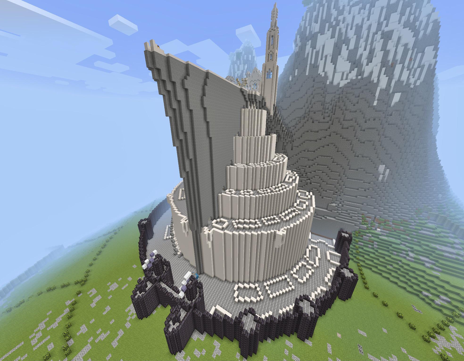 Minas Tirith, The King City of Gondor built in Minecraft, [WIP