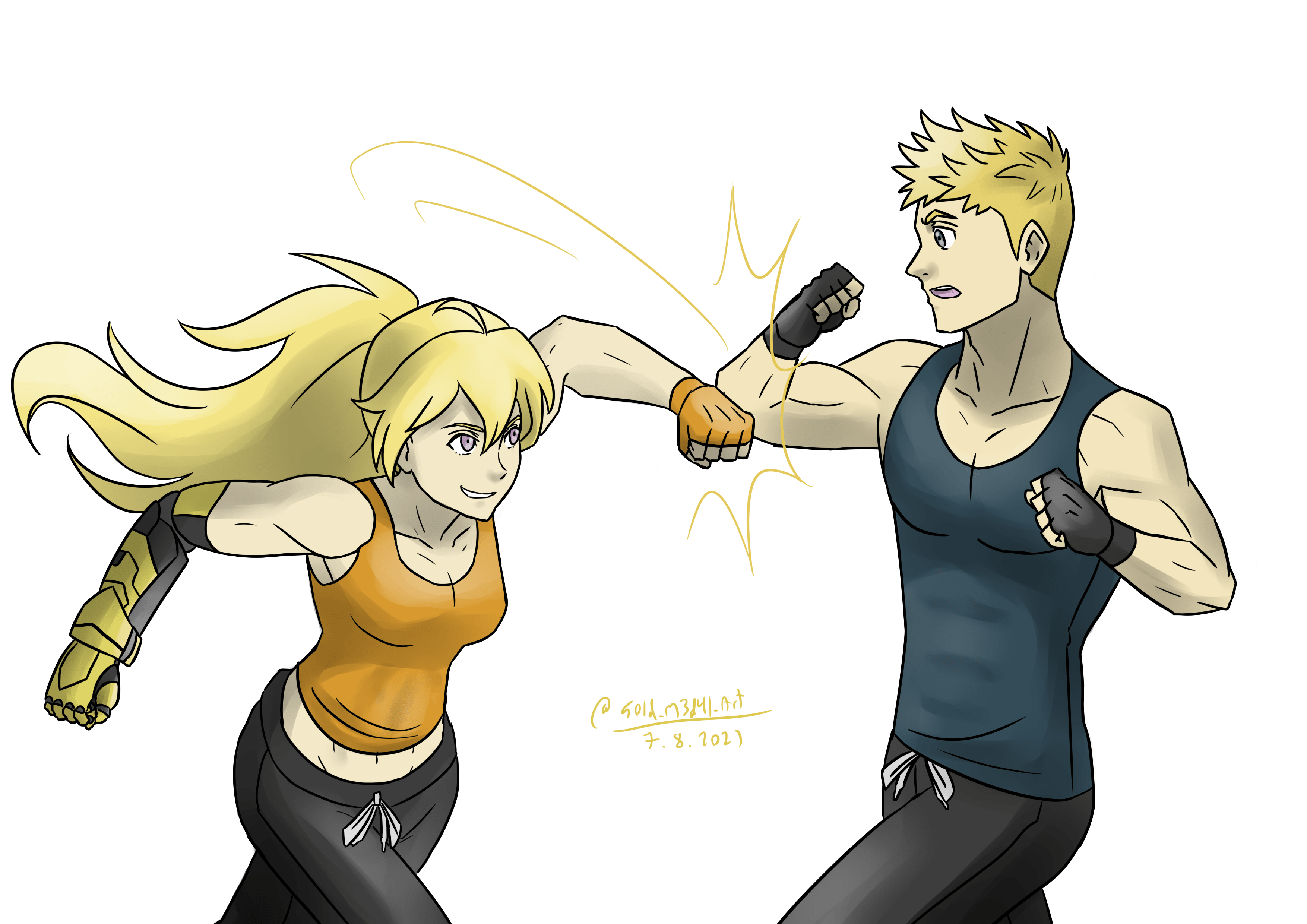 We haven't seen much of Jaune's hand to hand combat skills so I