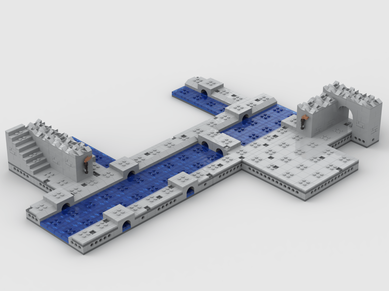 Mapvember LEGO D&D map render r/legodnd