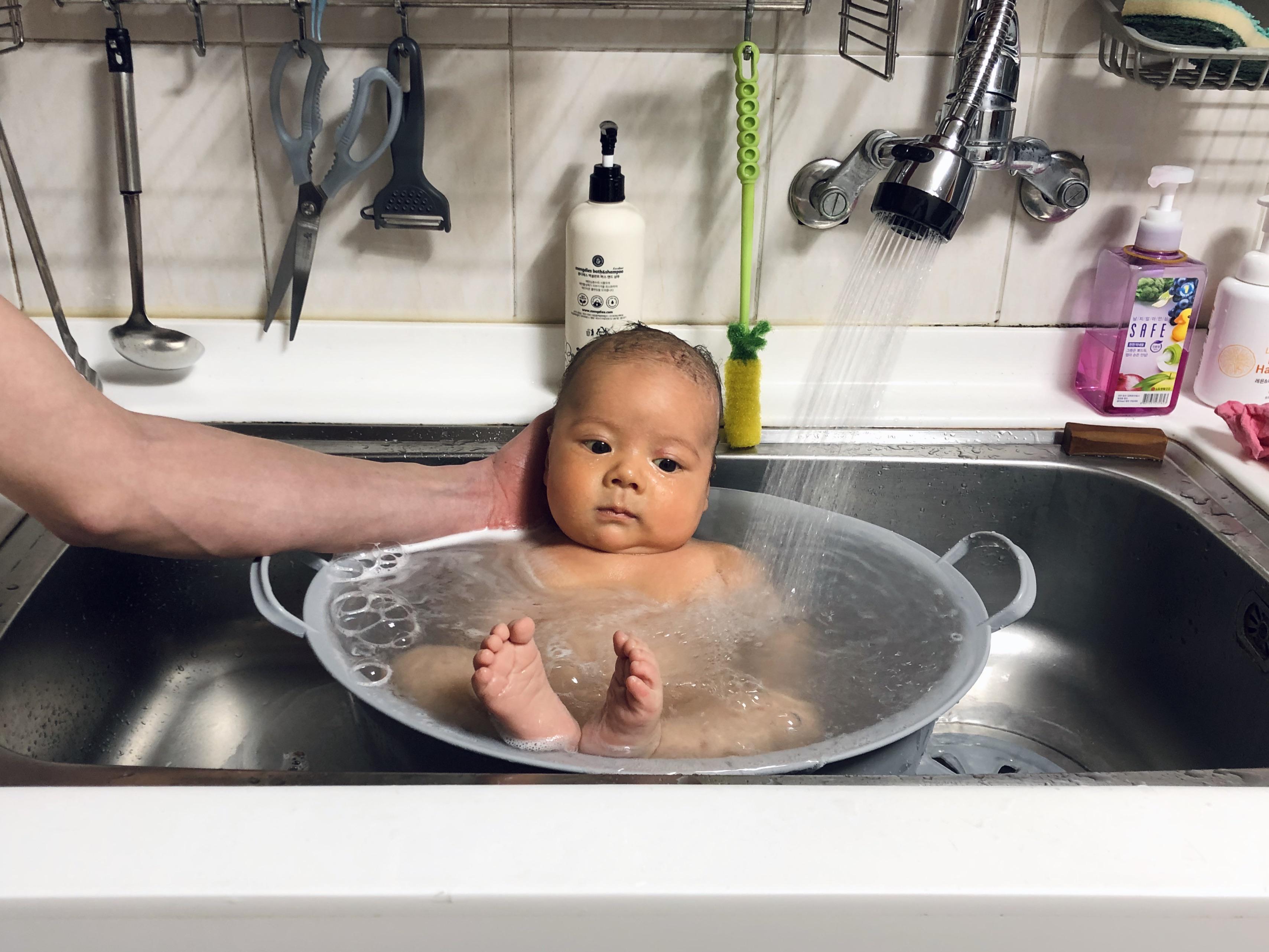 so thankful to have a little guy that loves bath time. contemplating