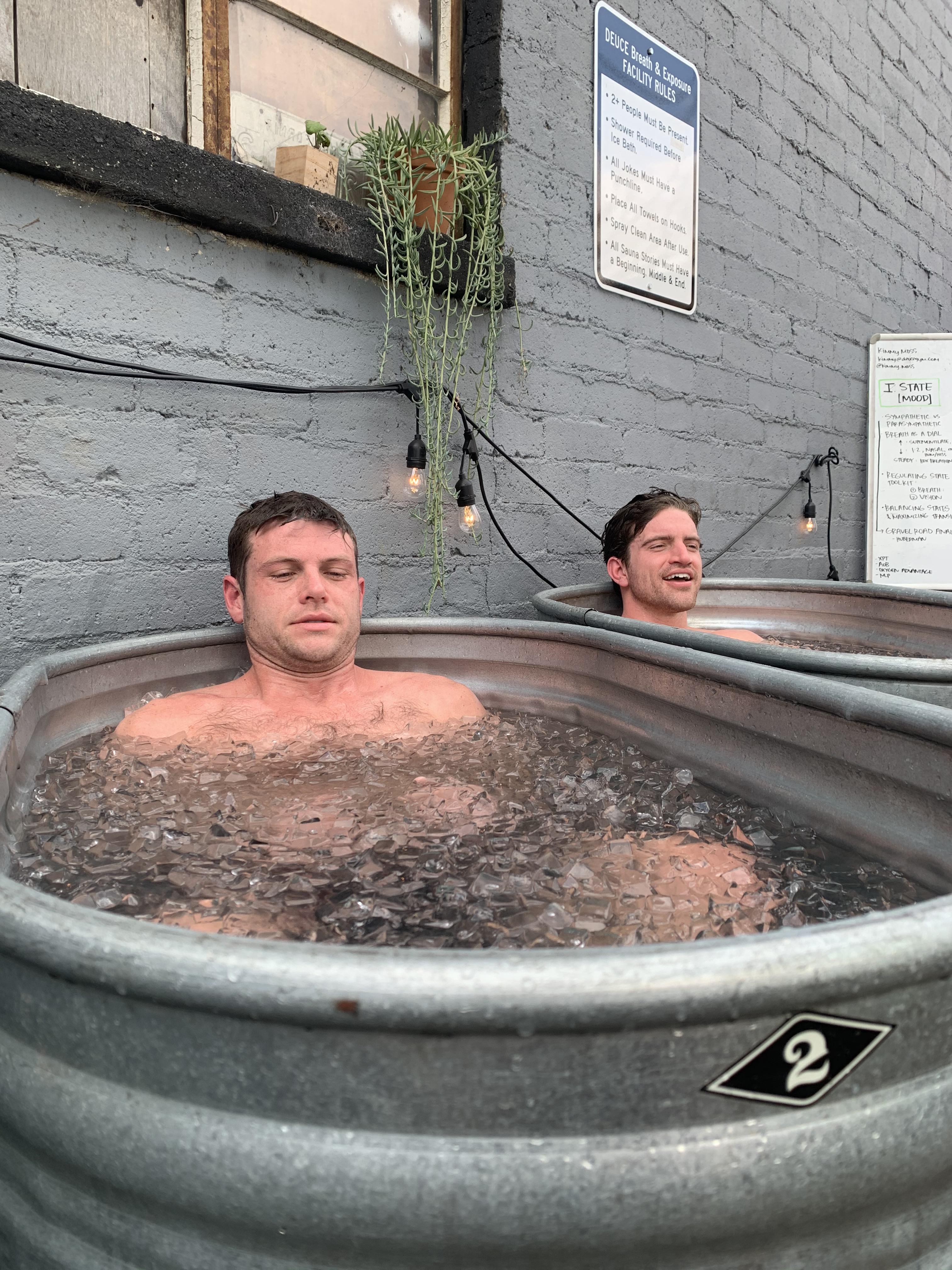 Ice baths are so hot right now coldshowers