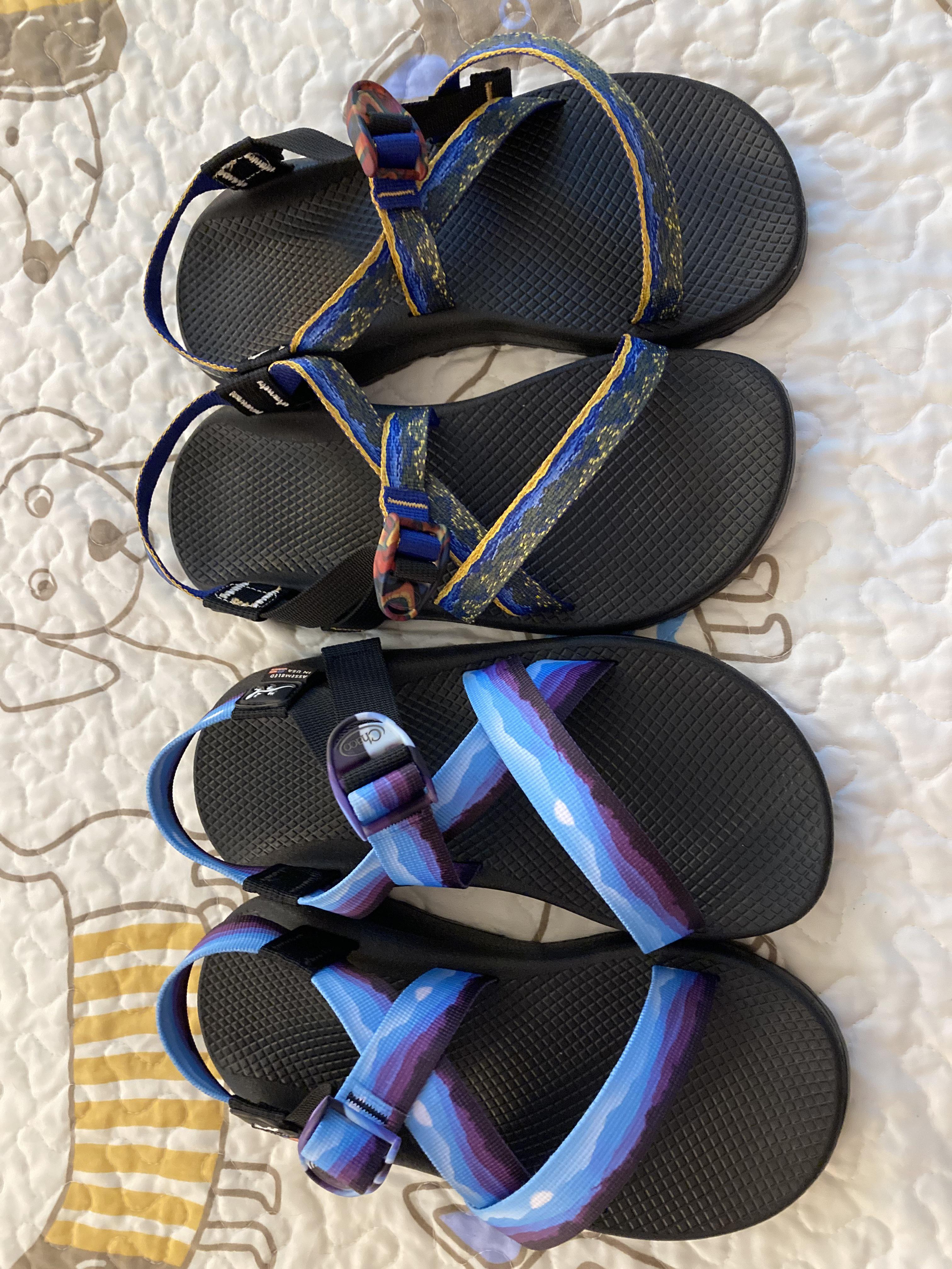 First pair(s) of Chacos. I ordered a men’s pair and a women’s pair to