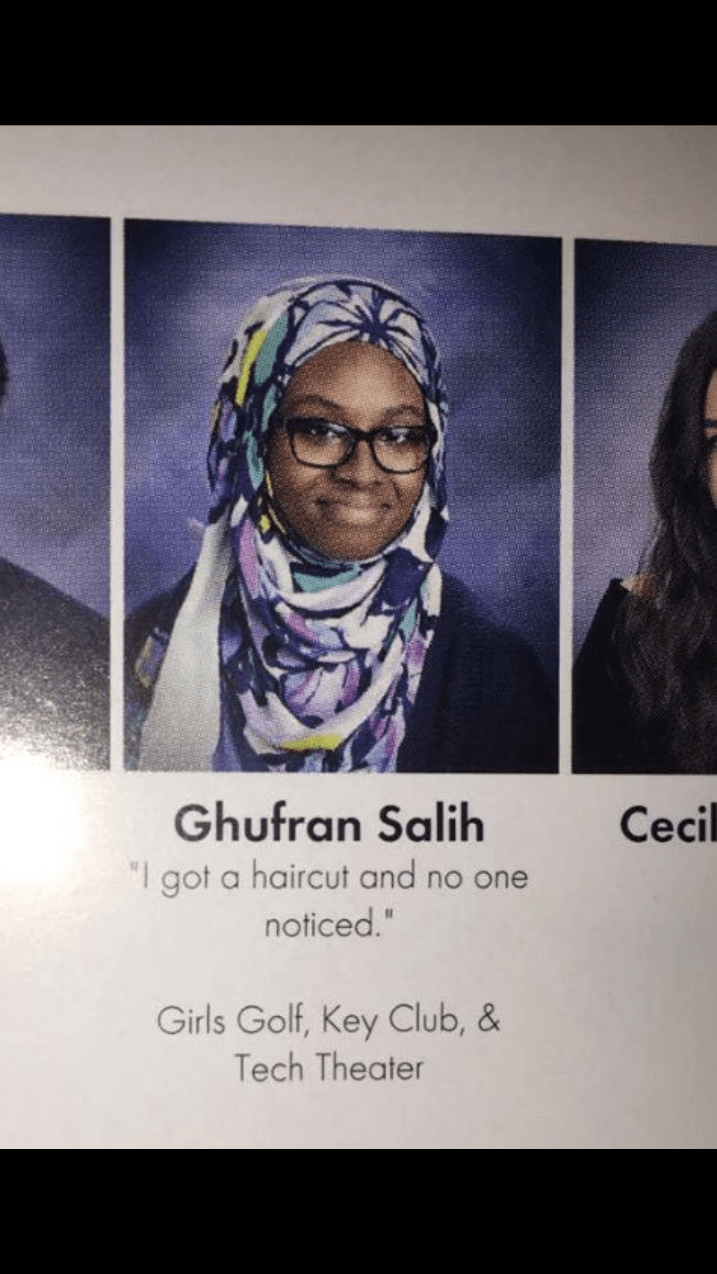 The best yearbook quote I've seen in a while r/pics