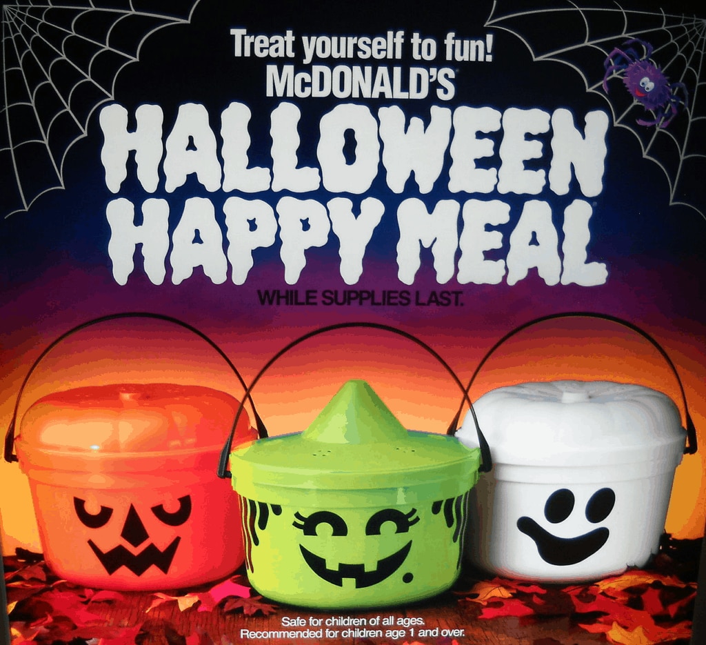 Happy Meal Halloween buckets. r/90s