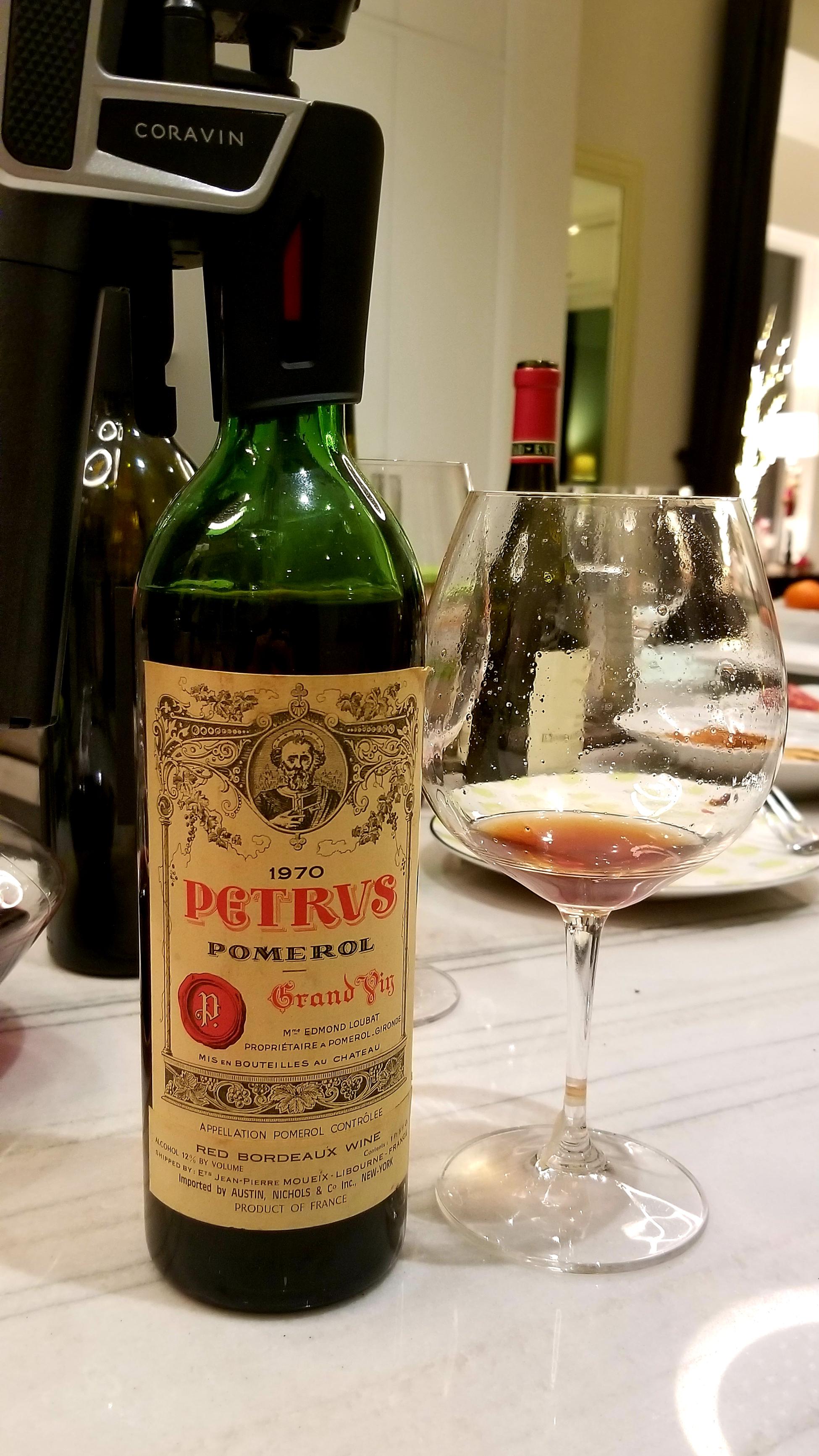 Château Pétrus Pomerol 1970, Bordeaux, France r/wine