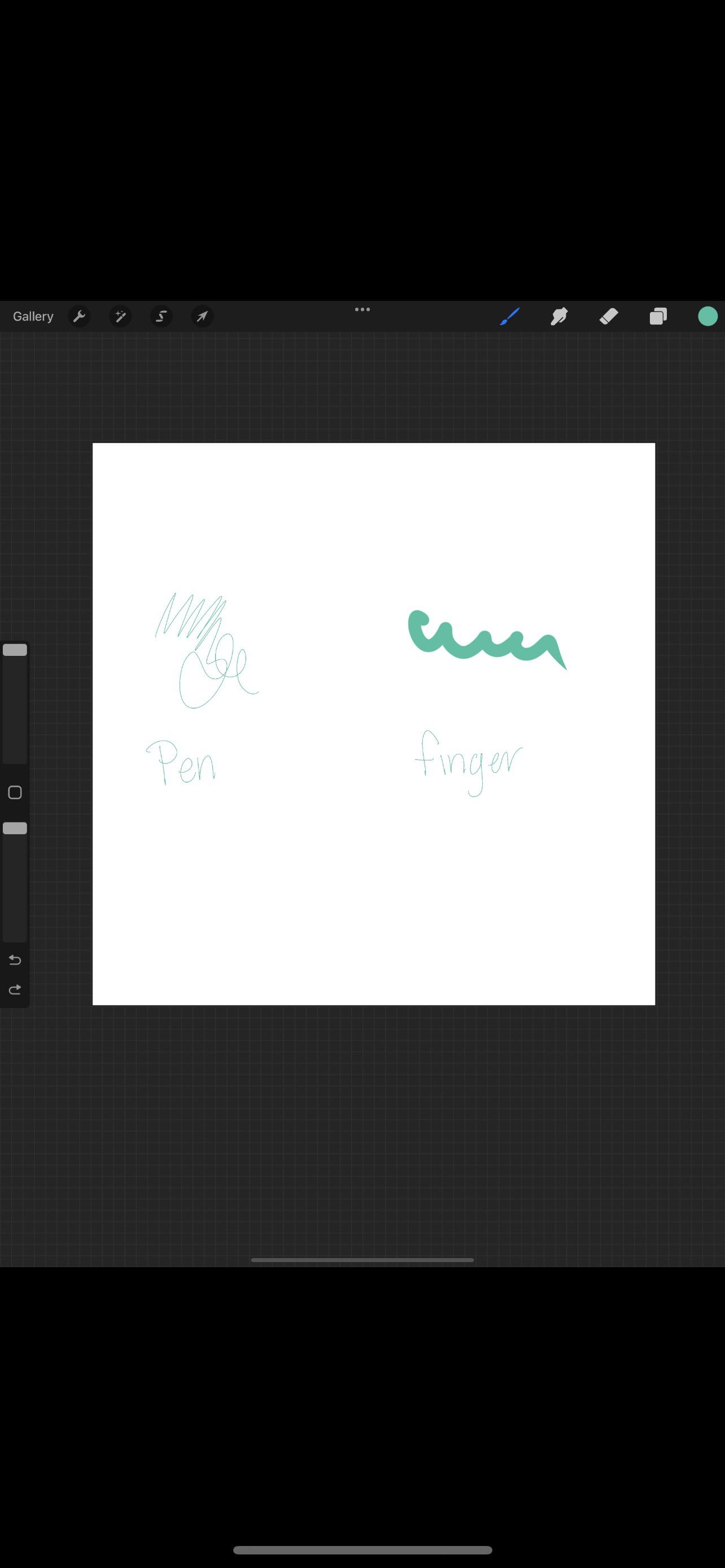 My pen won’t draw thick but my finger will. Any suggestions? Thanks