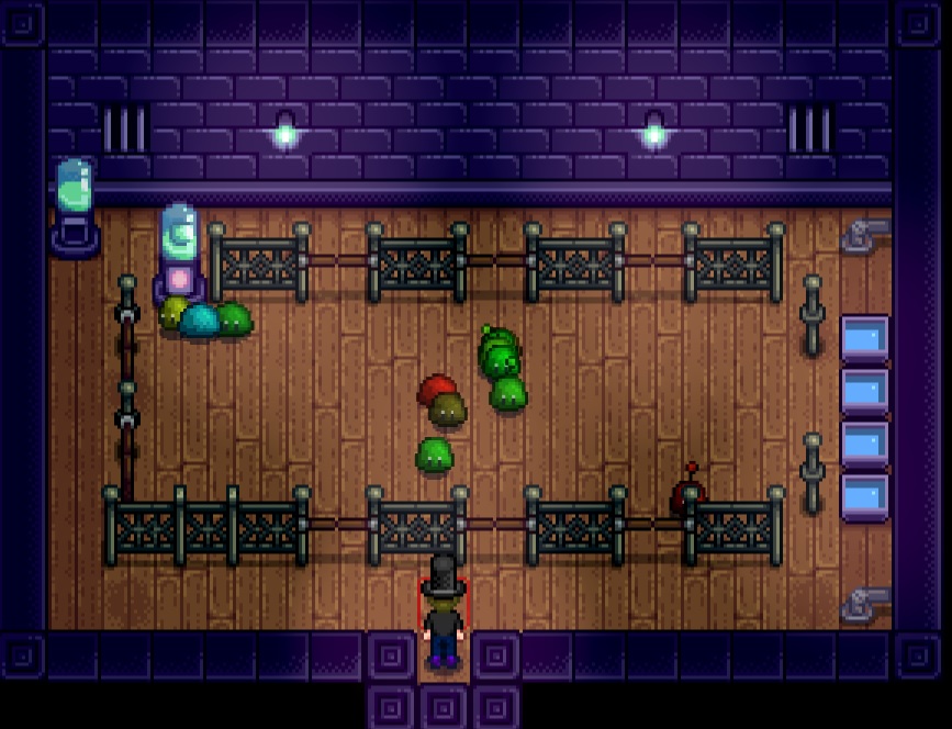 My slime hutch floorplan. The gates, provide fast access to get any