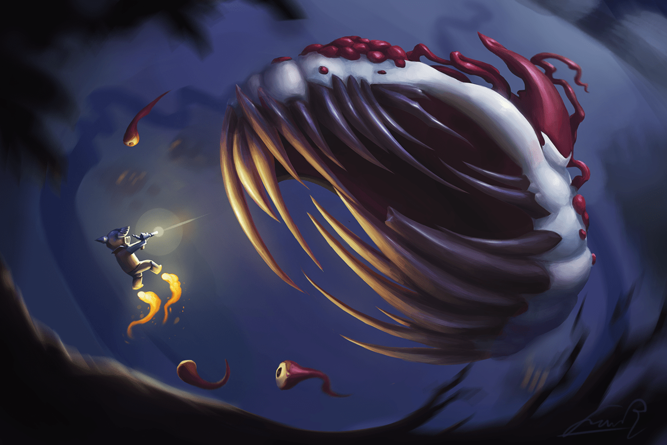 I painted the Eye of Cthulhu Terraria