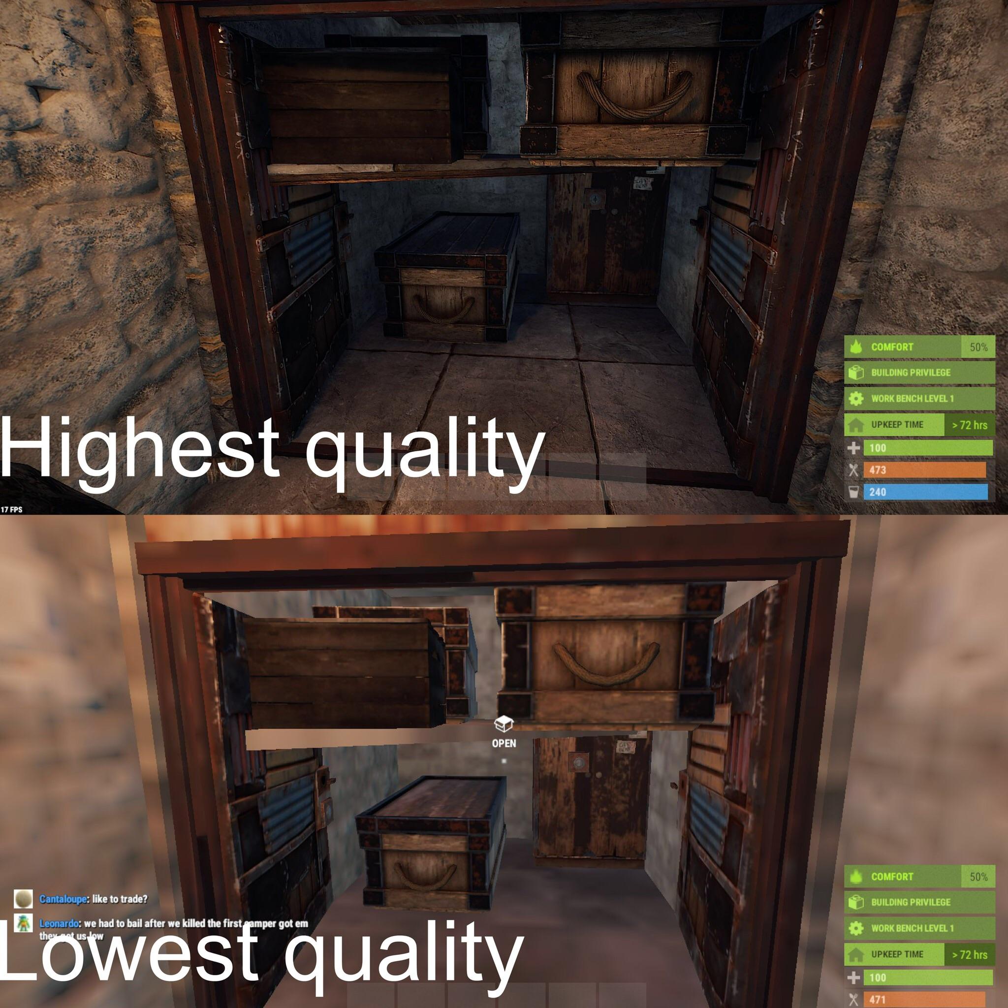 graphic quality comparison r/playrust
