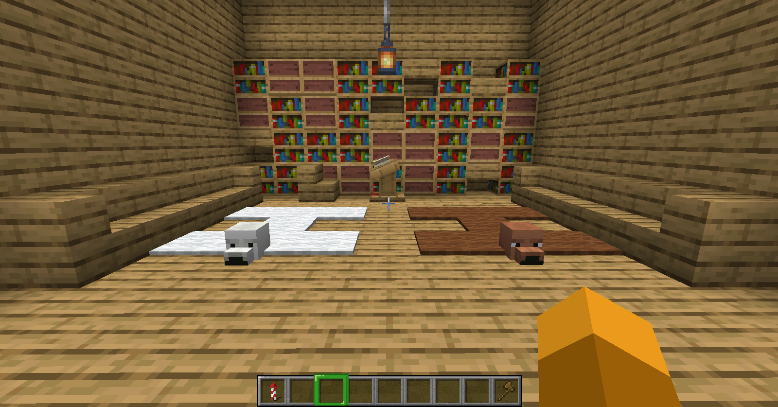 I made this little Bear Rug model for my Server r/Minecraft