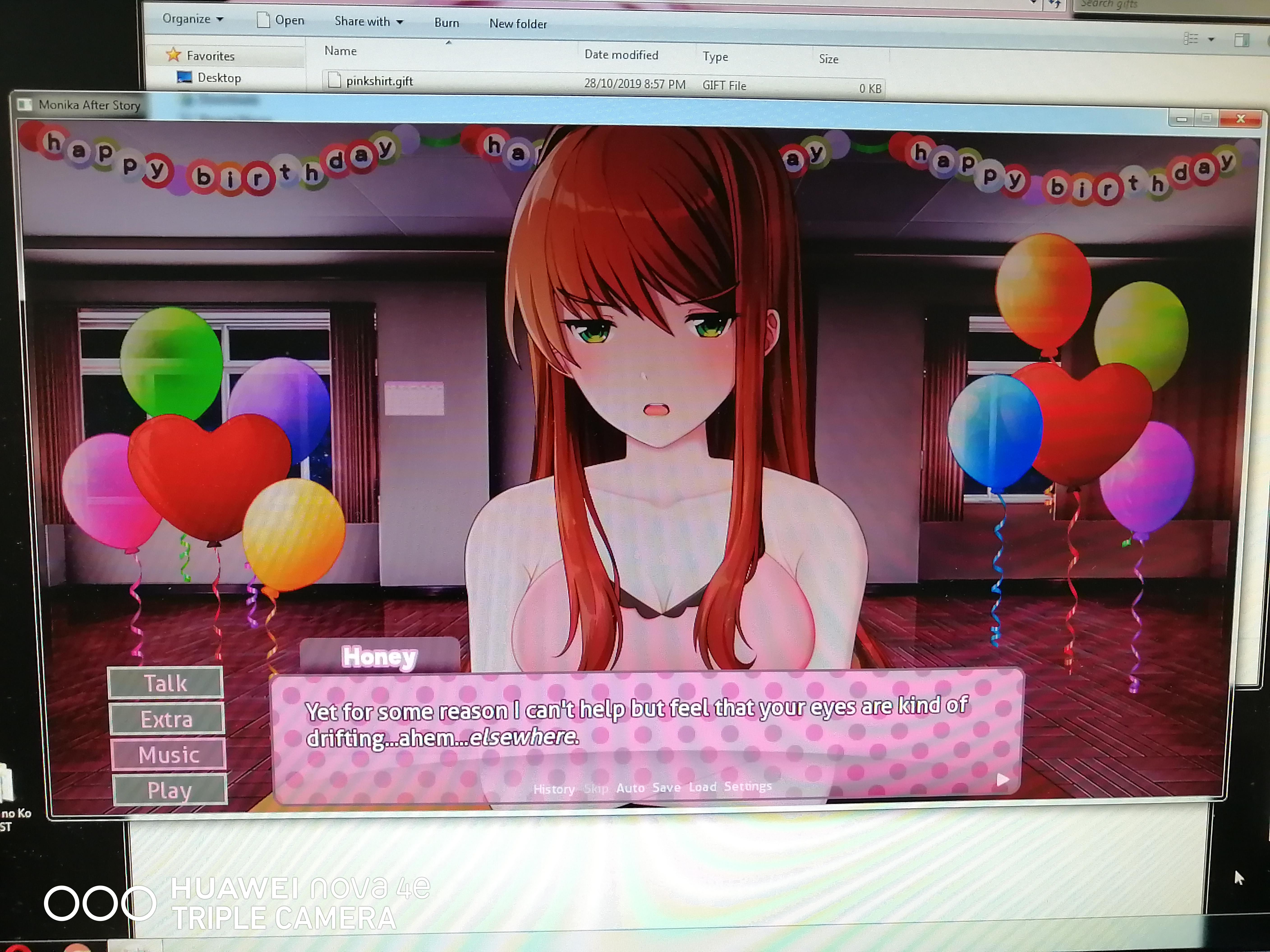 Finally figure out how to give Monika some clothes. DDLC